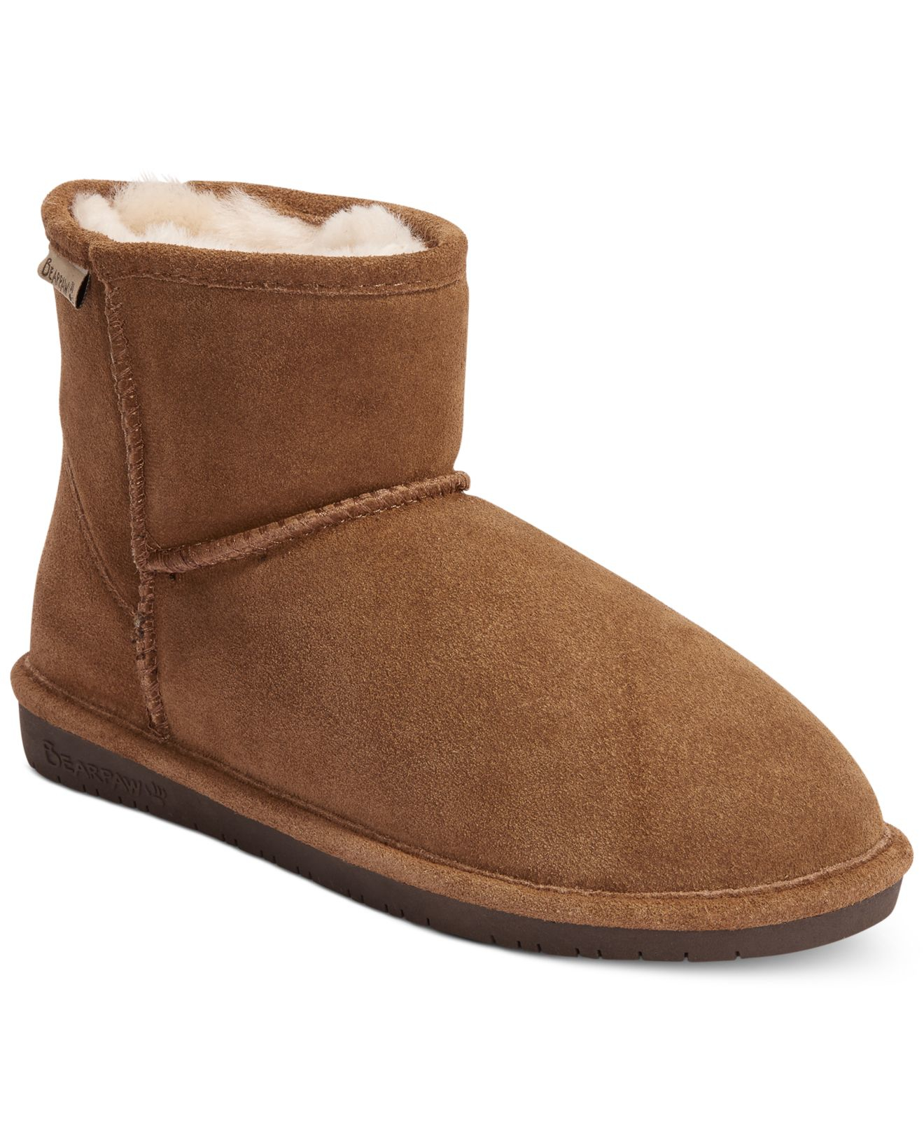 bearpaw peep toe booties