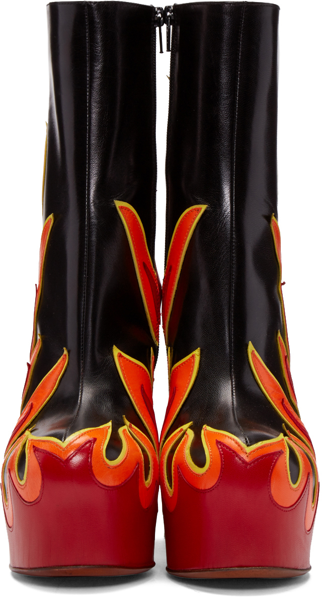 flame cowboy boots