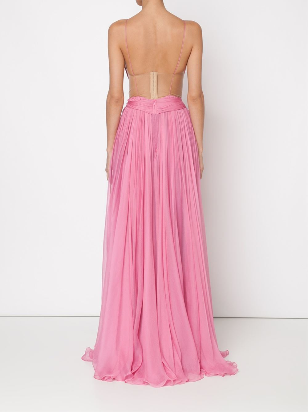 Maria Lucia Hohan 'tatiana' Long Dress in Pink | Lyst