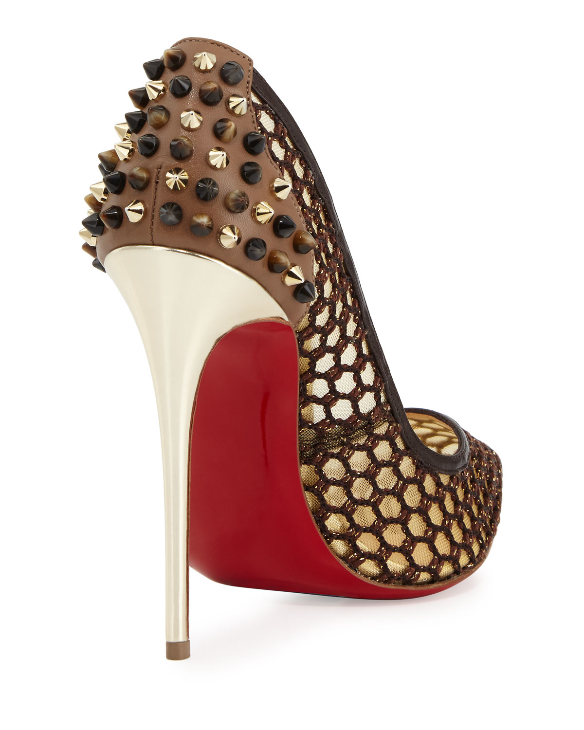 Christian louboutin Guni Knotted 120mm Red Sole Pump in Brown ... Christian louboutin Guni Knotted 120mm Red Sole Pump in Brown ...