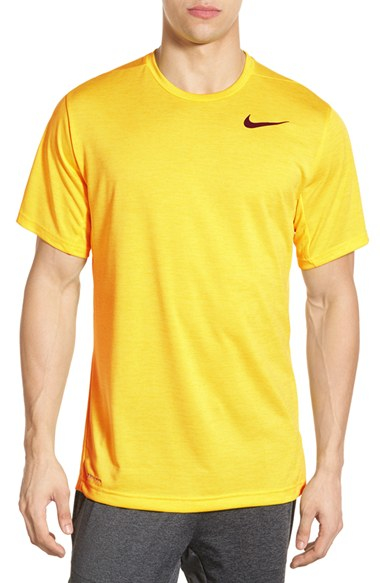 nike yellow dri fit shirt