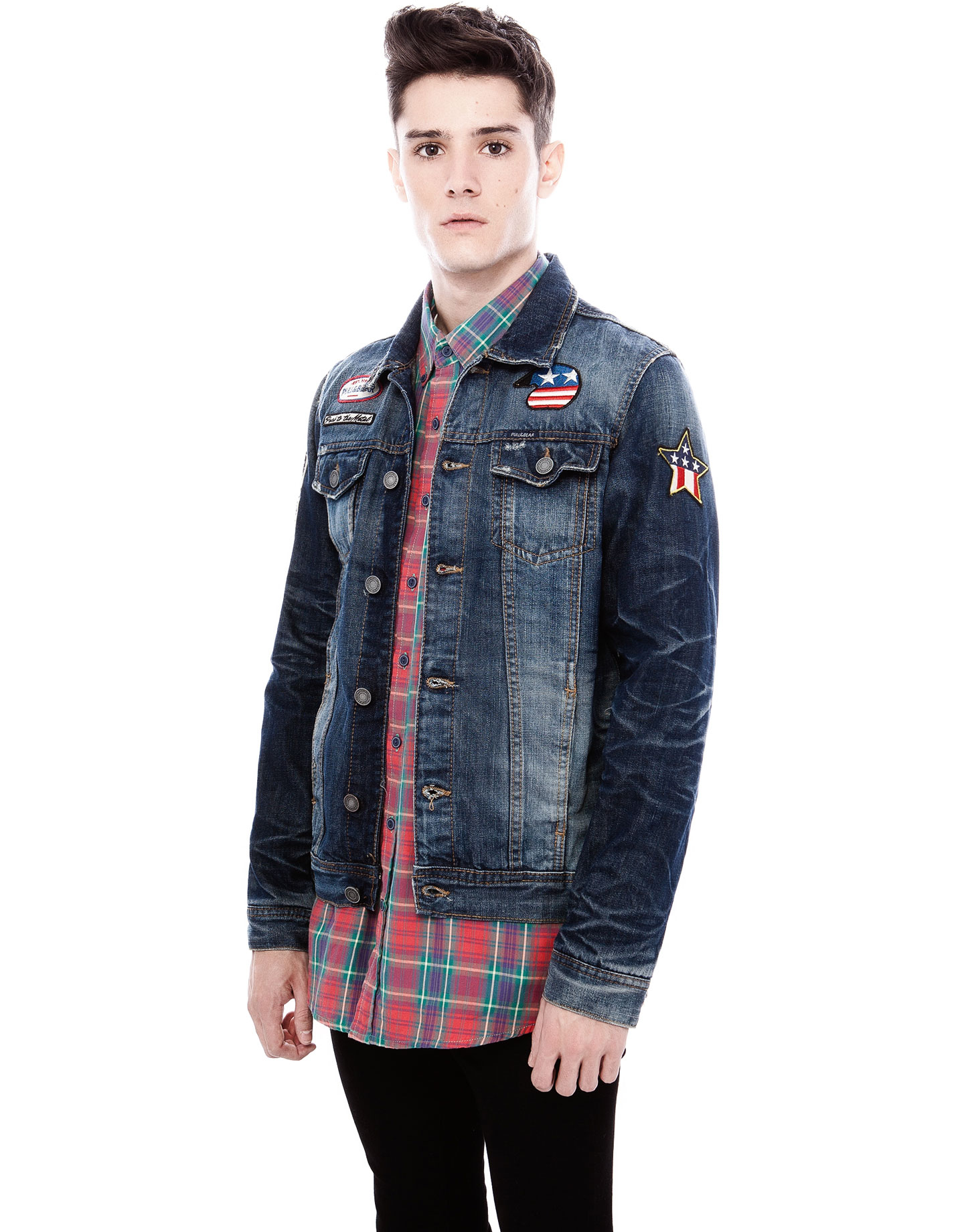 pull&bear flare jean in blue