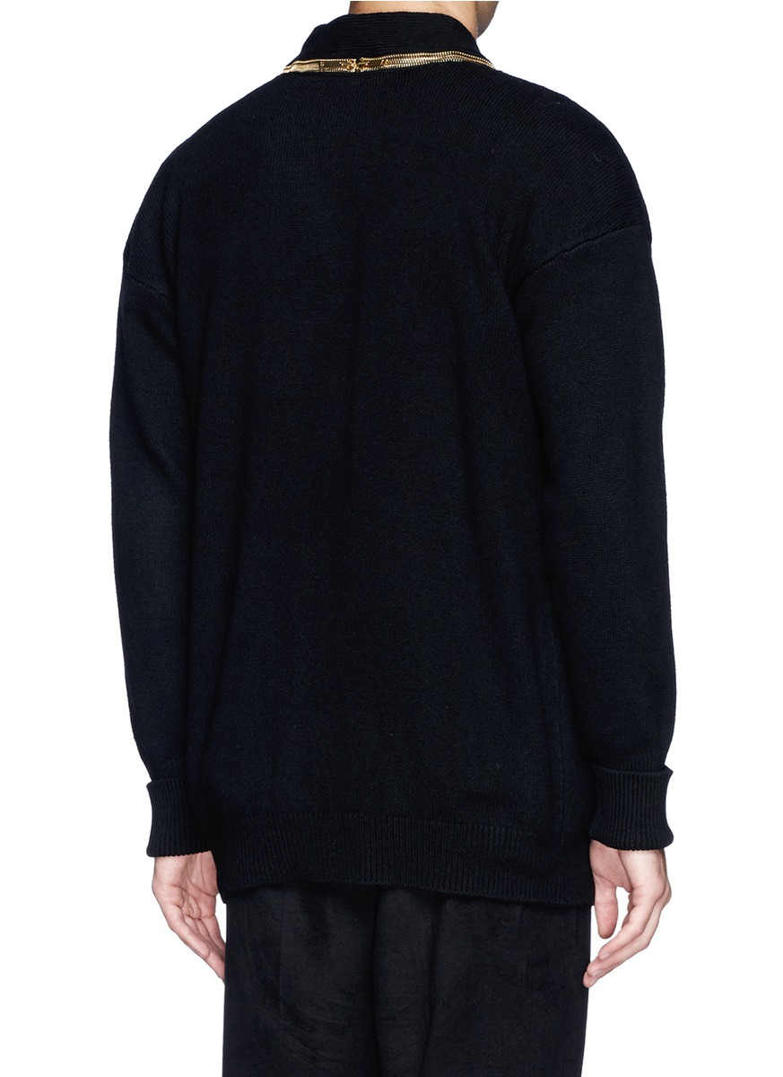 mcqueen detachable zip collar wool mcqueen detachable zip collar wool