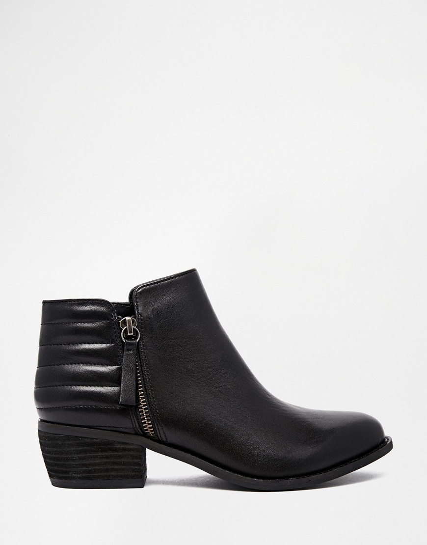 dune flat black boots