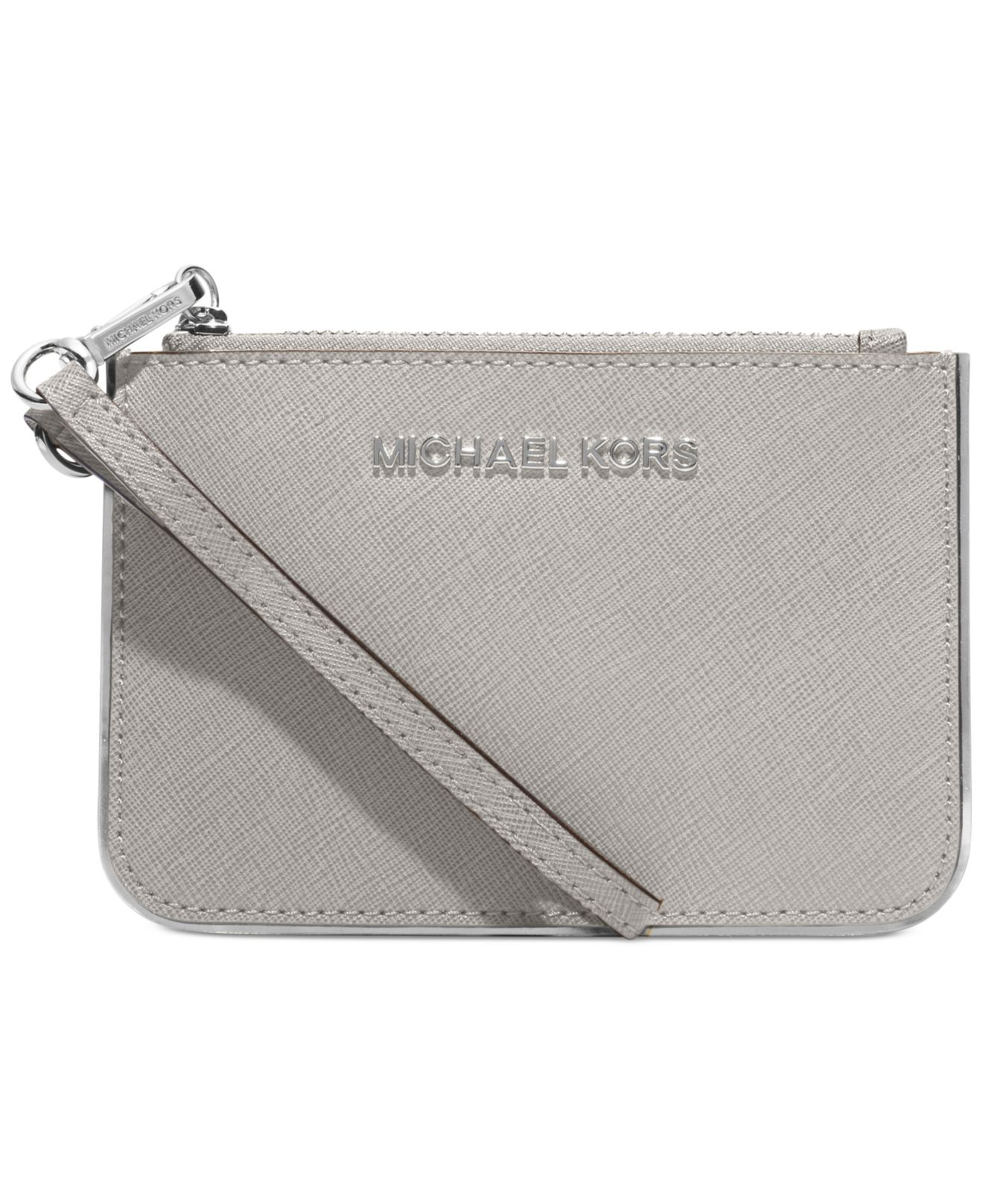 michael kors wristlet grey