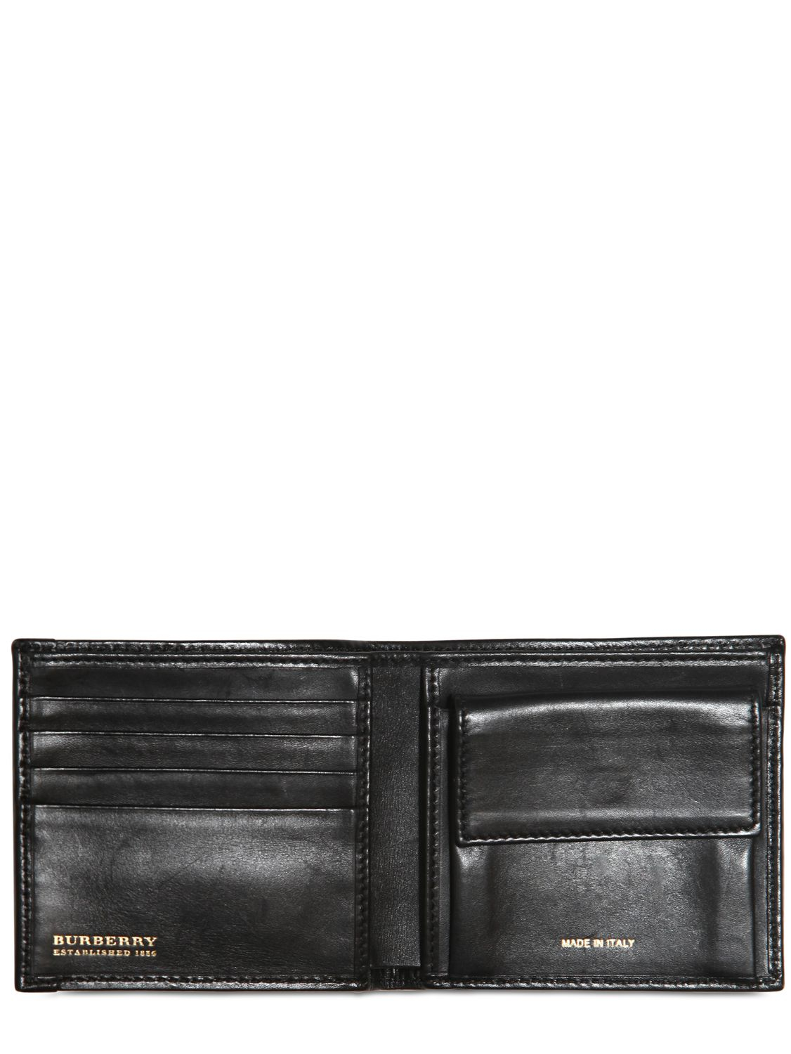 Lyst Burberry Classic Check Coin Wallet in Black for Men