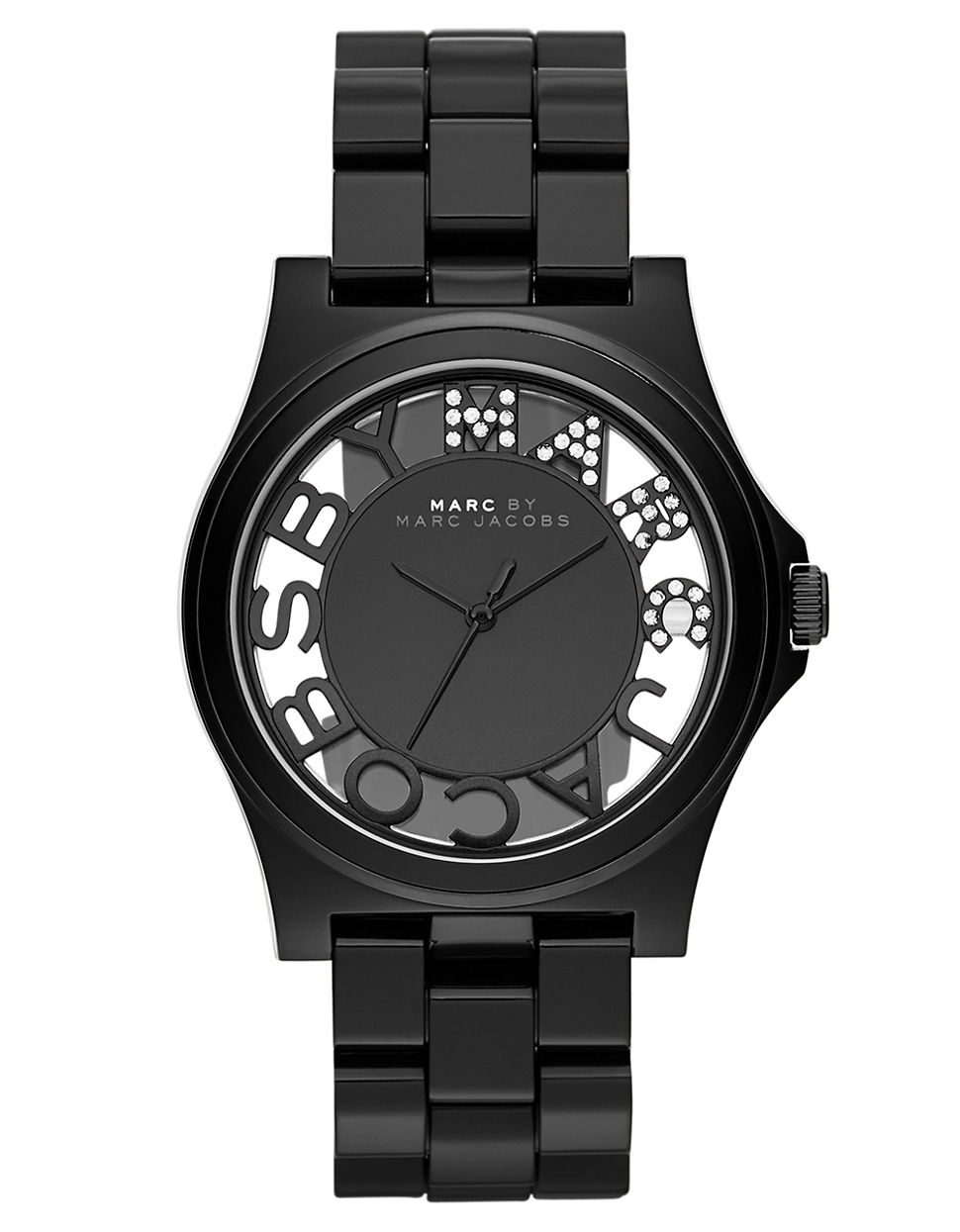Lyst - Marc by marc jacobs Ladies Crystallized Henry Skeleton Watch in ...