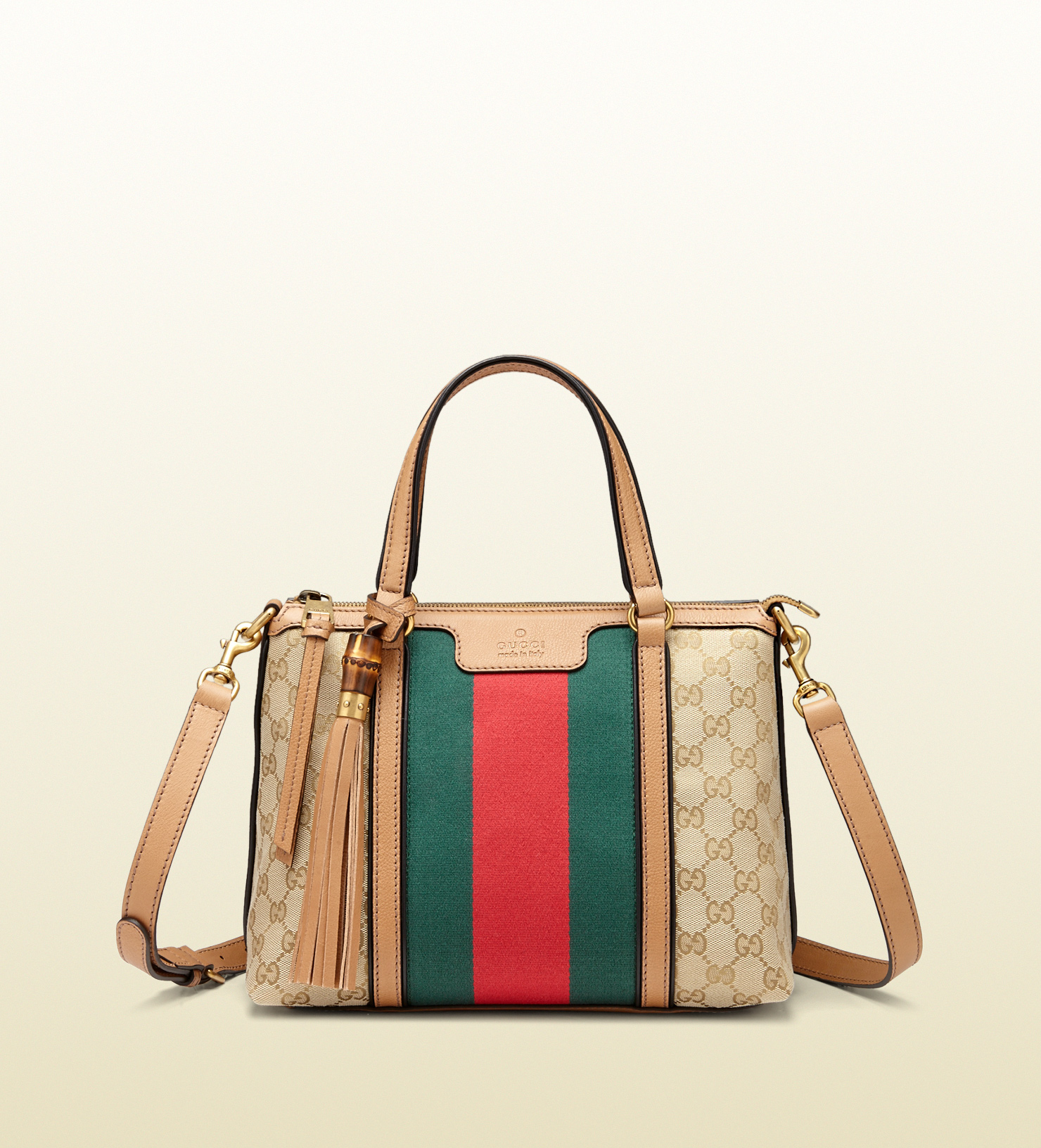 Lyst - Gucci Rania Original Gg Canvas Top Handle Bag in Natural