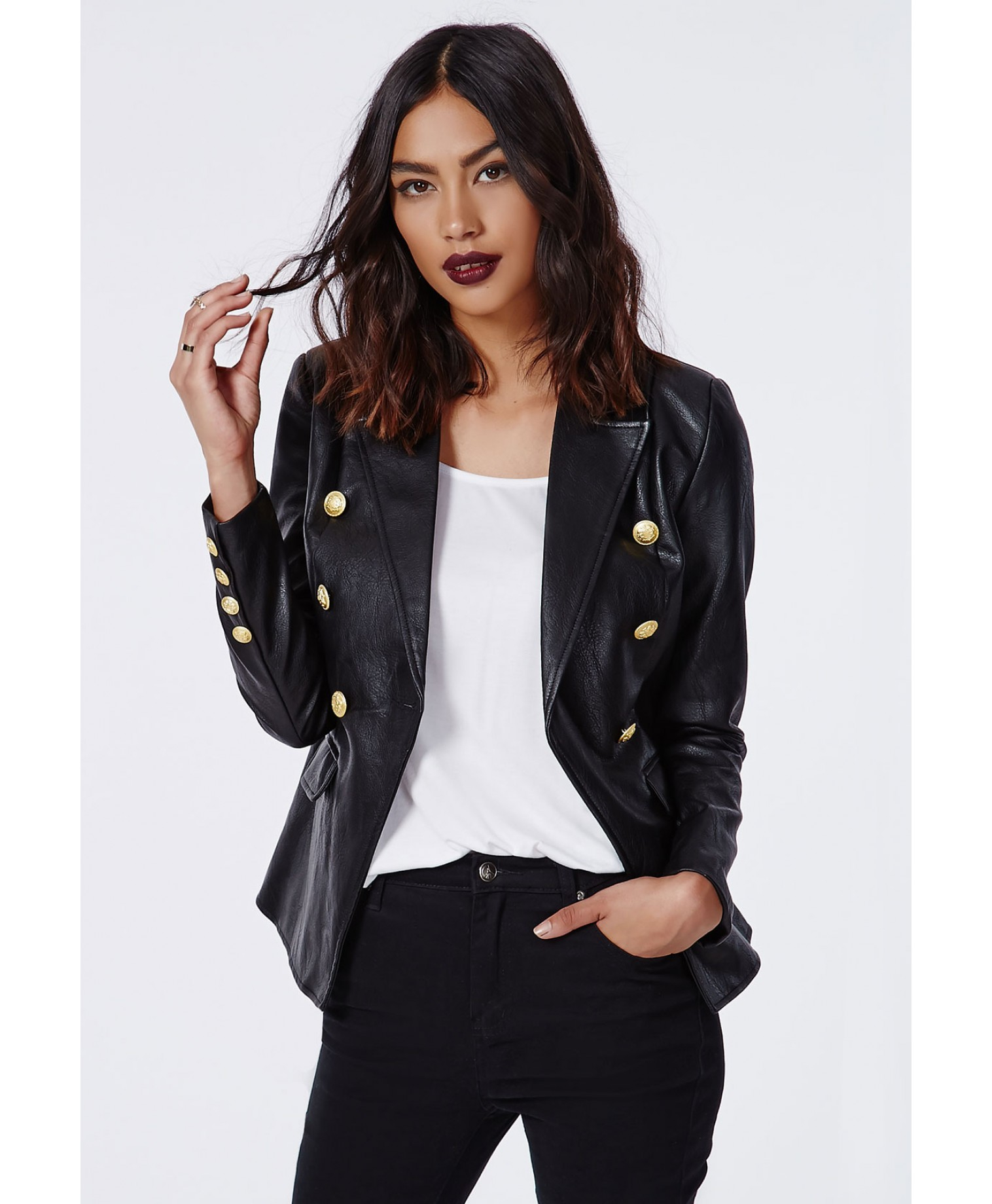 Sale > black and gold blazer womens > in stock