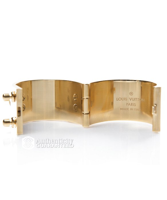 Lyst - Louis Vuitton Pre-owned Gold Lock Me Manchette Bracelet in Metallic