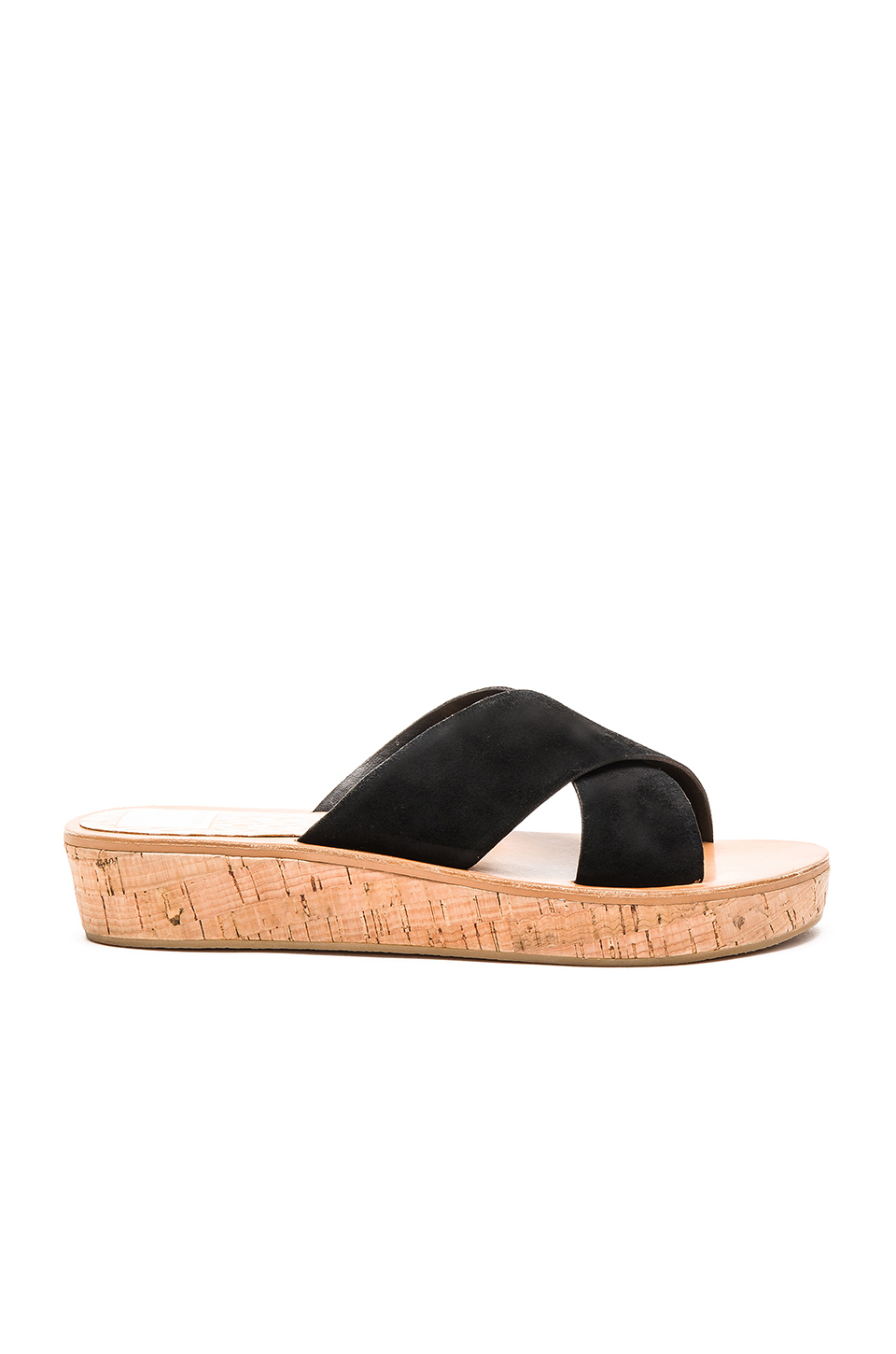 dolce vita black flat sandals