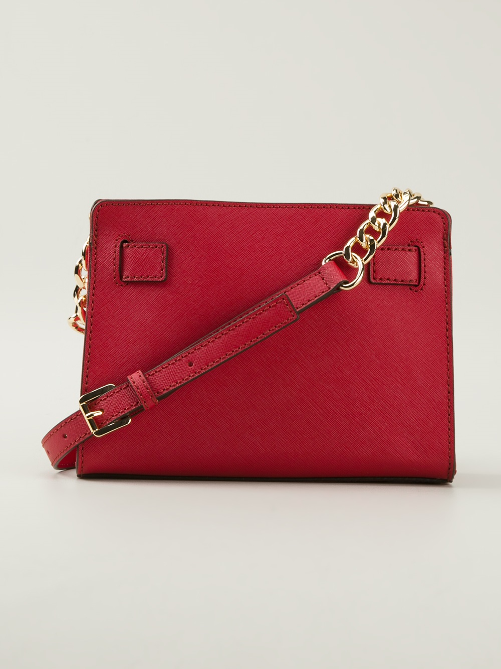 MICHAEL Michael Kors Hamilton Small Shoulder Bag in Red | Lyst