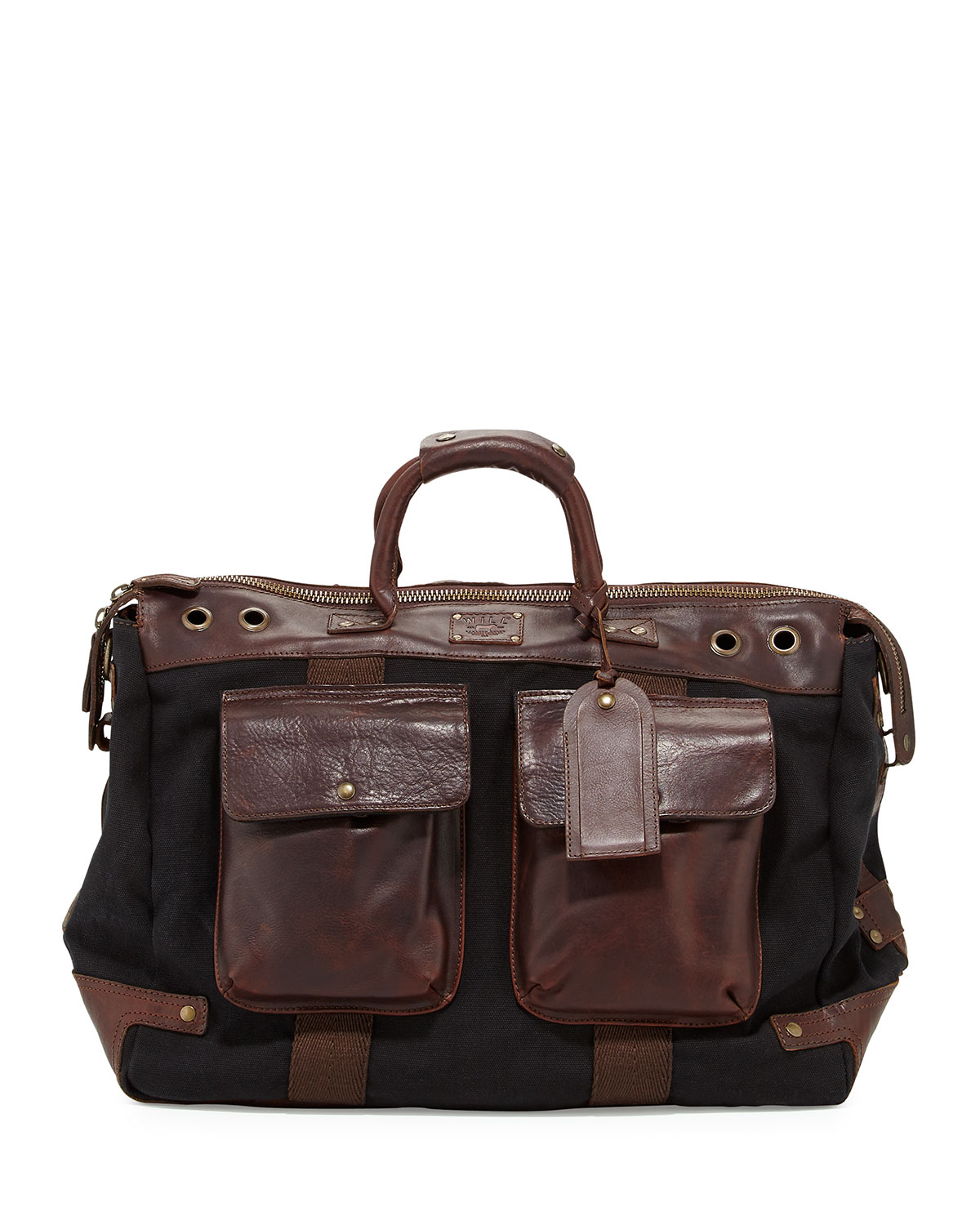 Will Leather Goods Traveler Canvas/Leather Duffel Bag in Brown for Men | Lyst