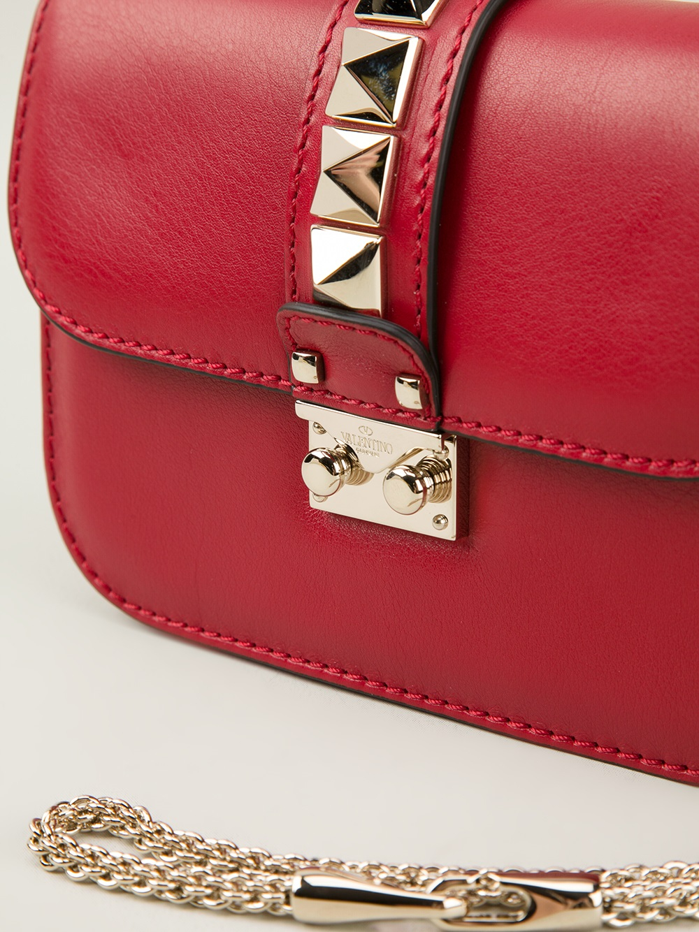 Red Valentino Purse Rockstud Flats