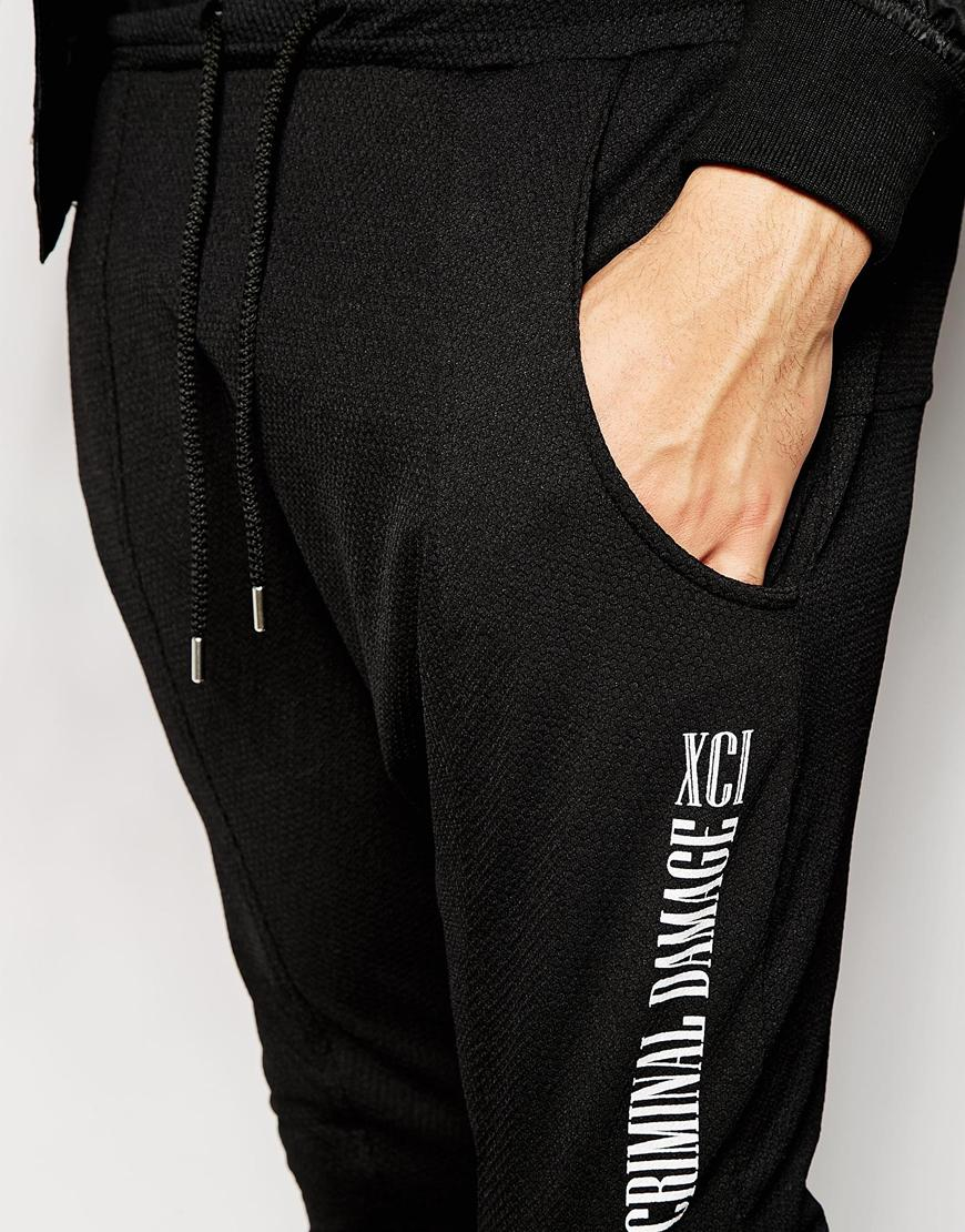 criminal damage skinny joggers