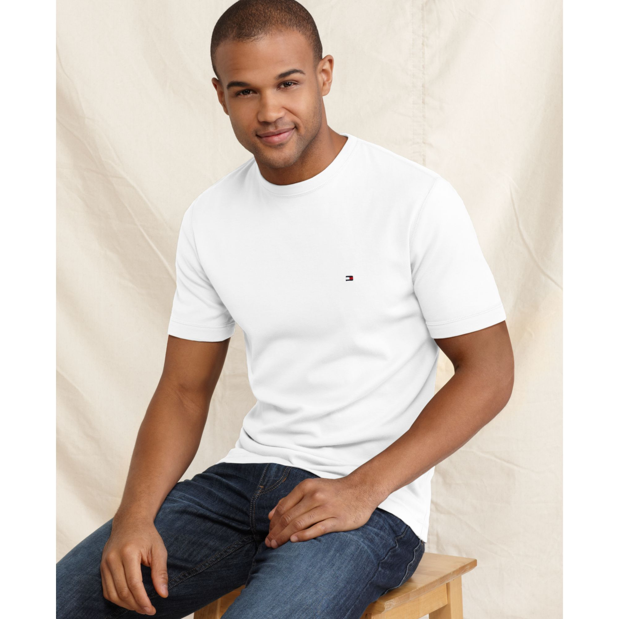 Tommy Hilfiger American T Shirt in White for Men