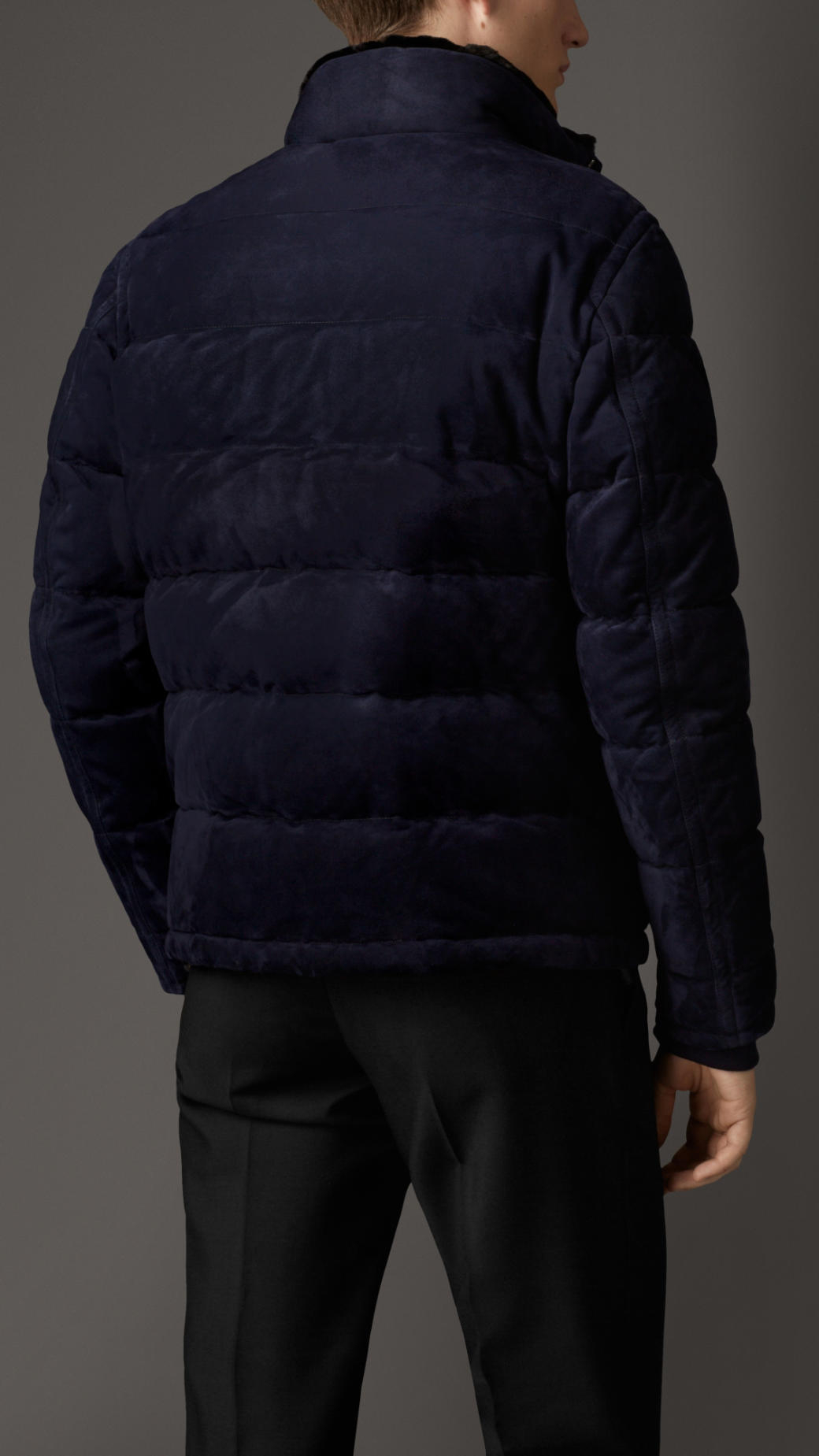suede puffer jacket