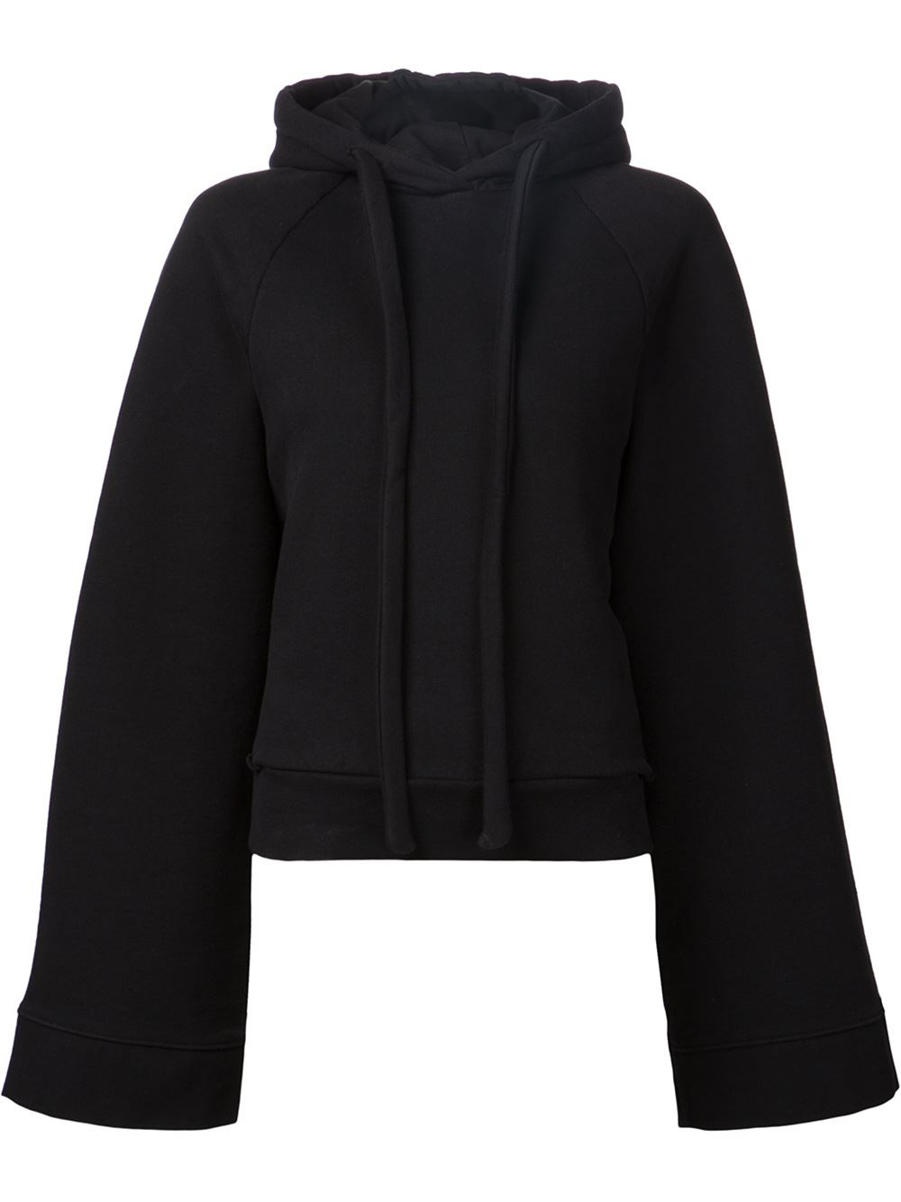 Vetements Wide Sleeve Hoodie in Black   Lyst