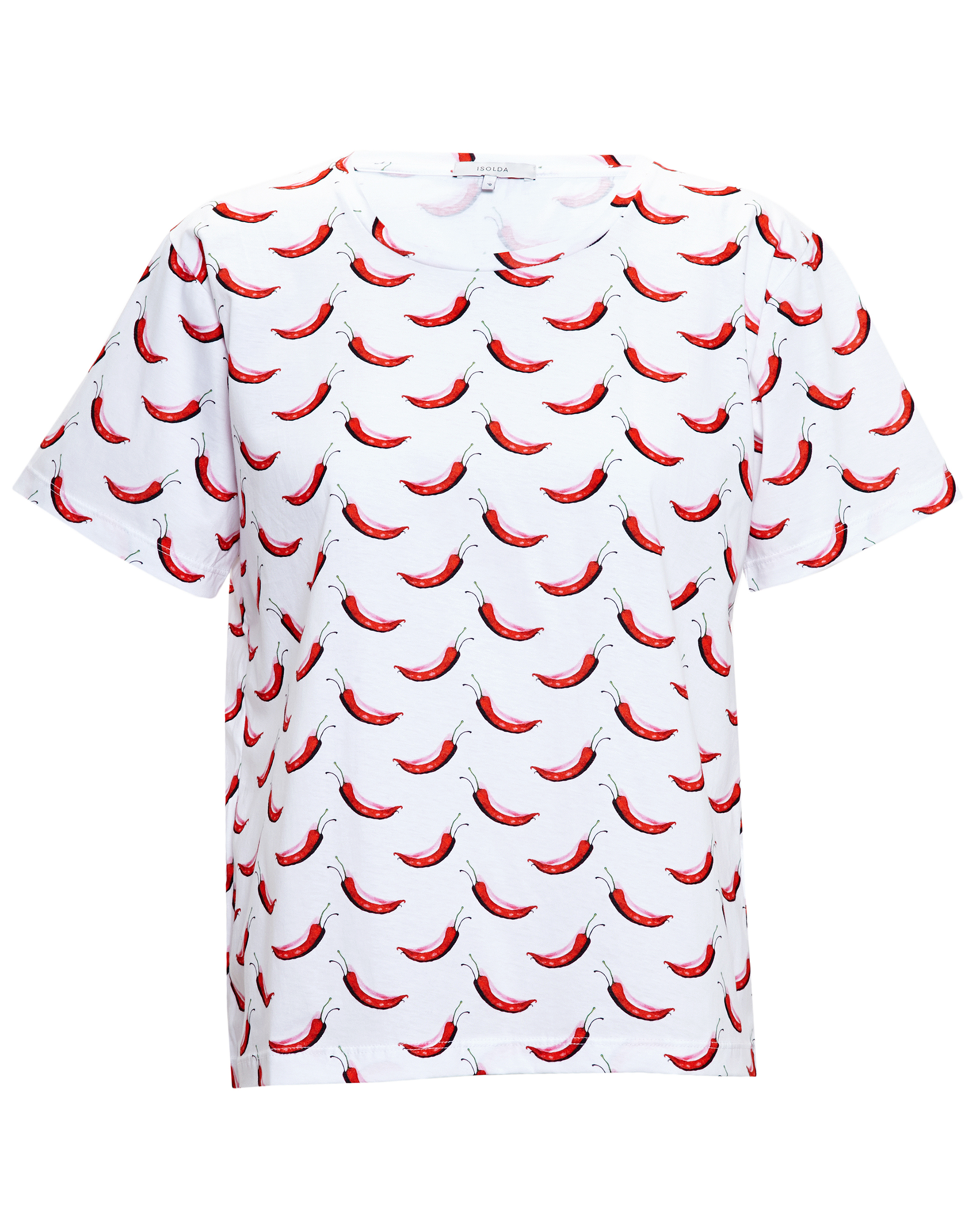 Isolda Chilli Print T-shirt in Red White (Red) | Lyst