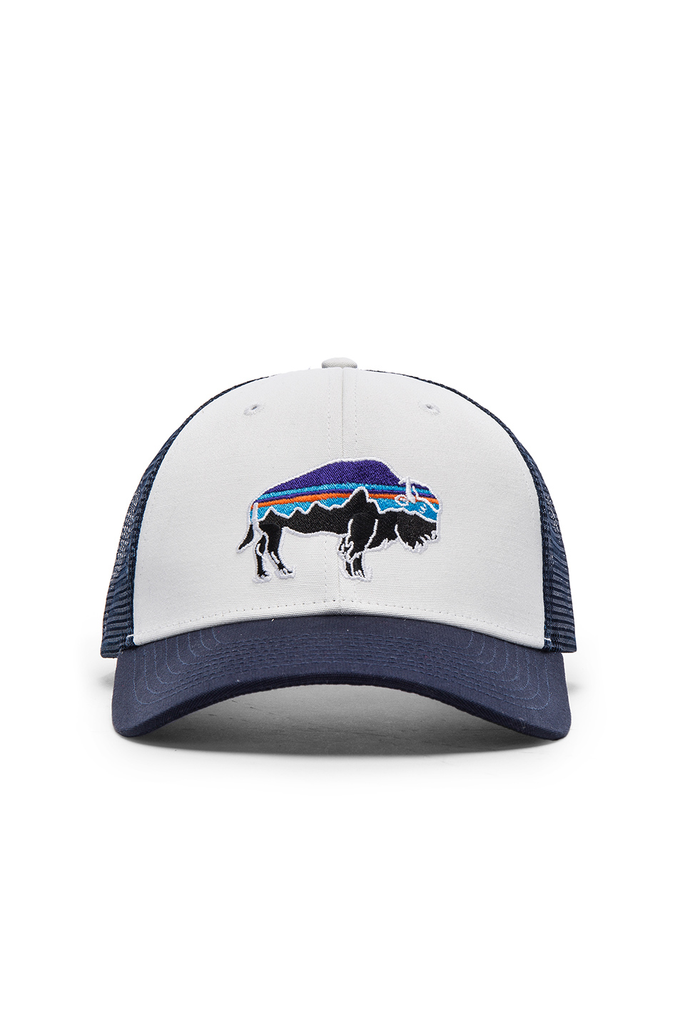 Patagonia Fitz Roy Bison Trucker Hat in Blue | Lyst