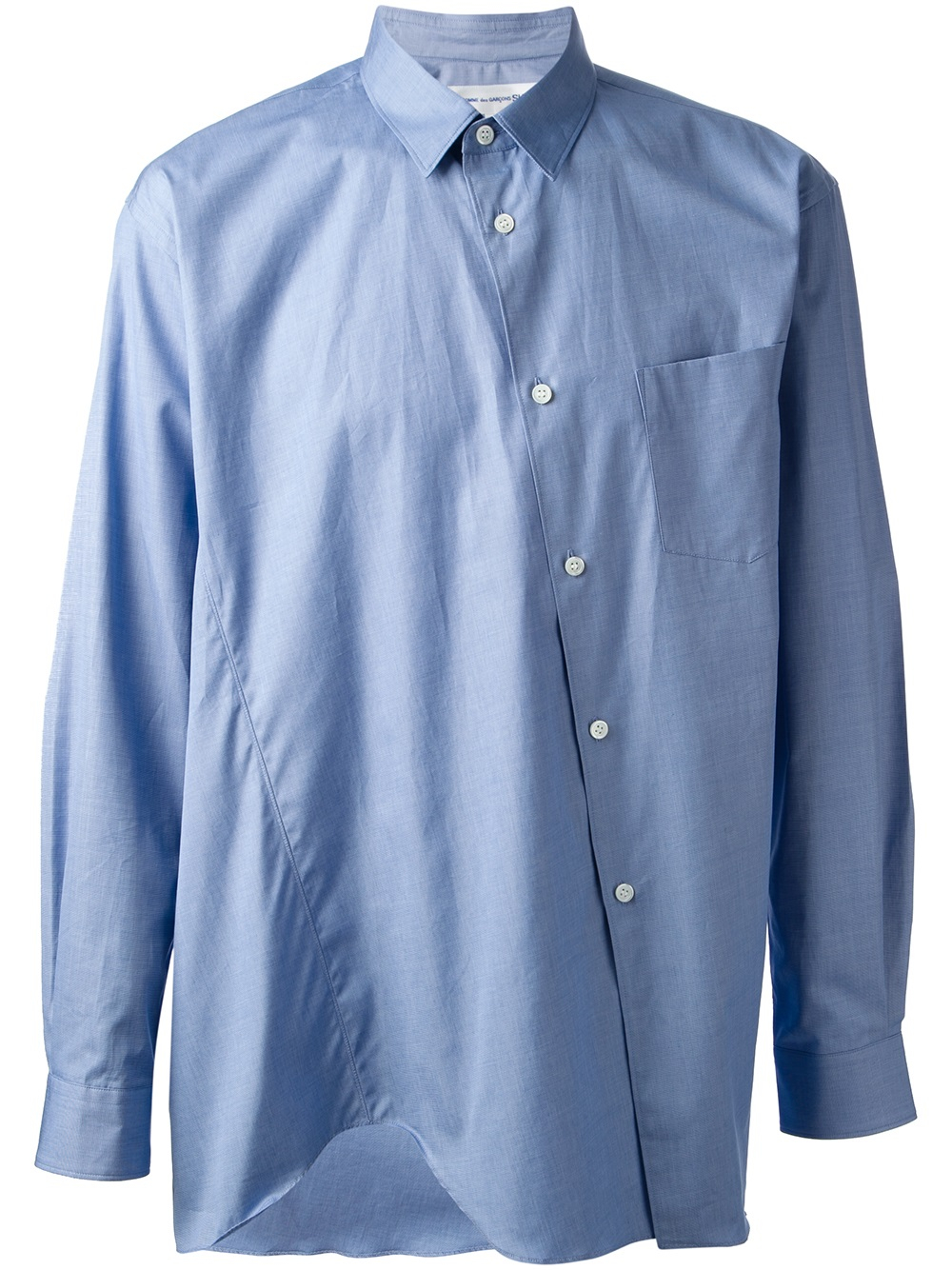 comme des garcons shirt blue