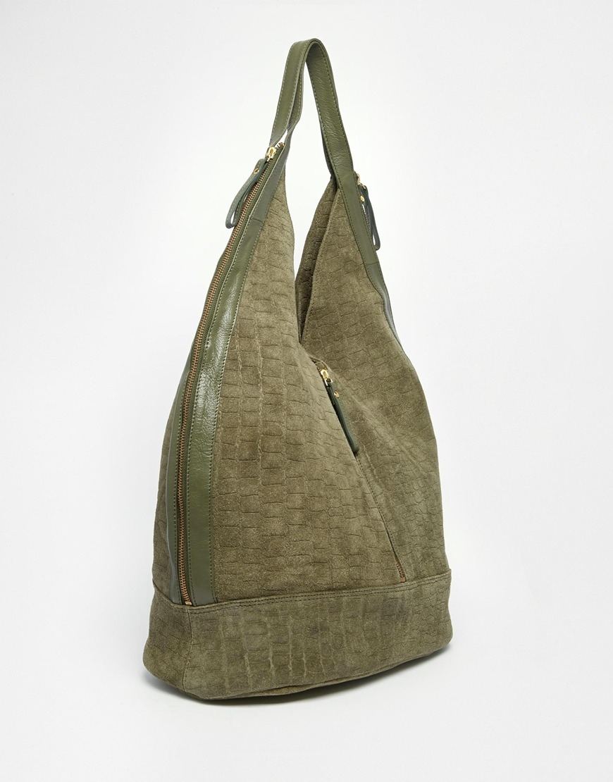 slouchy leather hobo bag