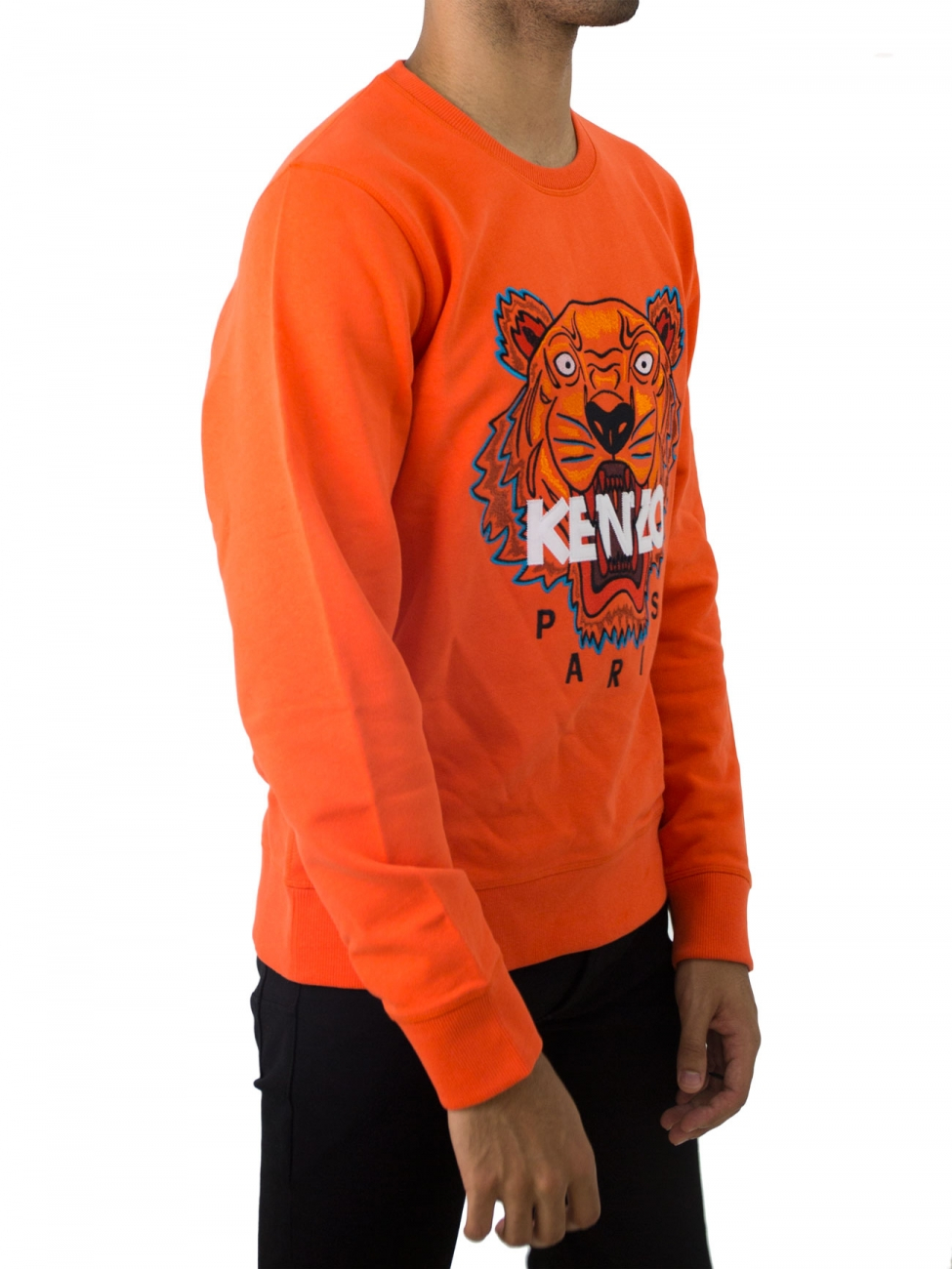 black and orange kenzo jumper
