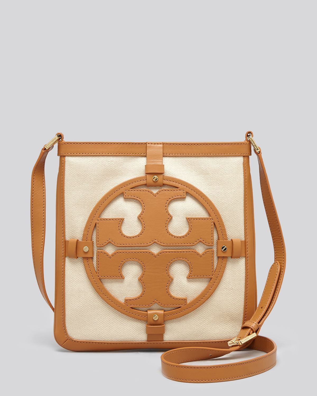 Tory Burch Crossbody Holly Book Bag Messenger in White - Lyst