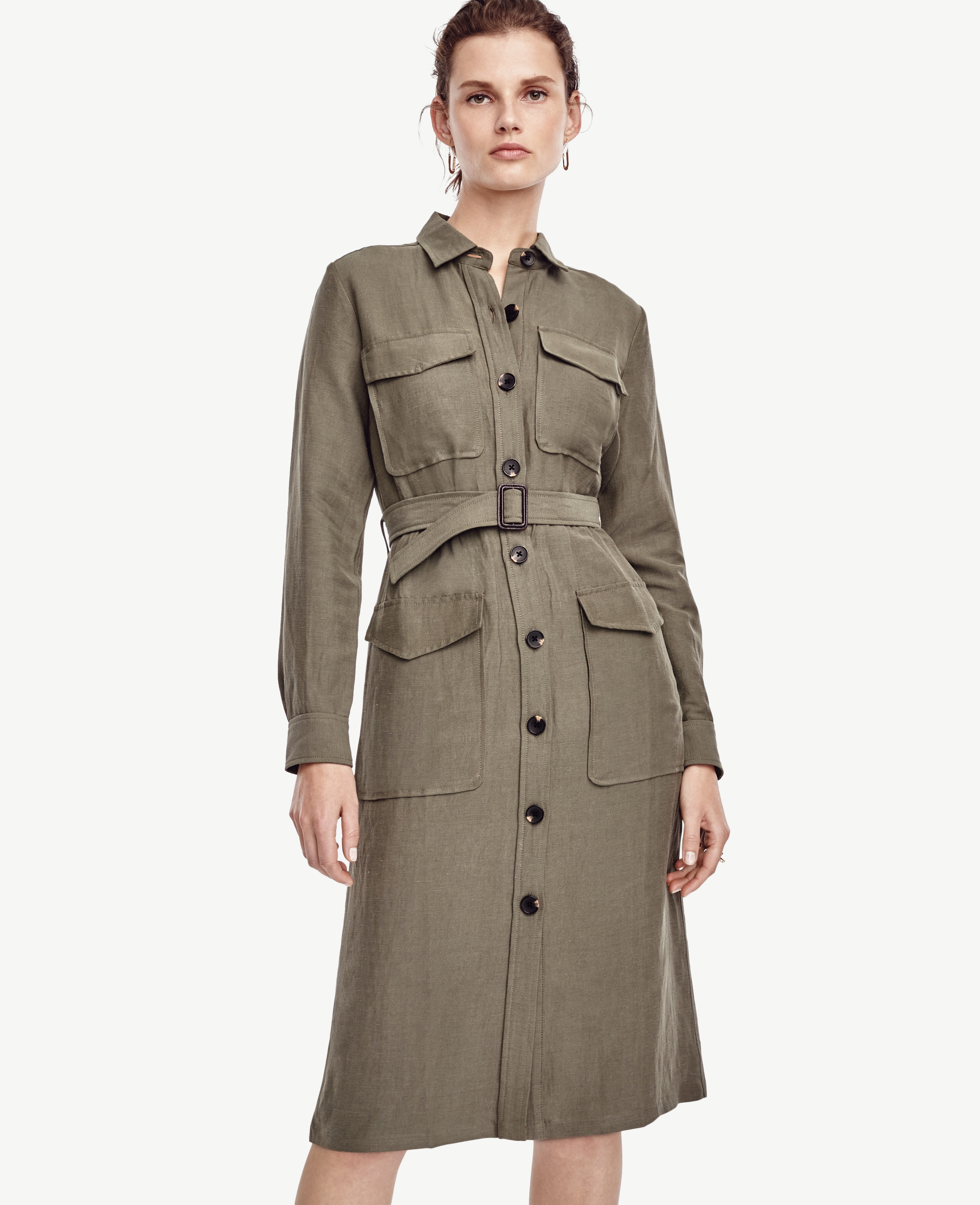 petite trench dress