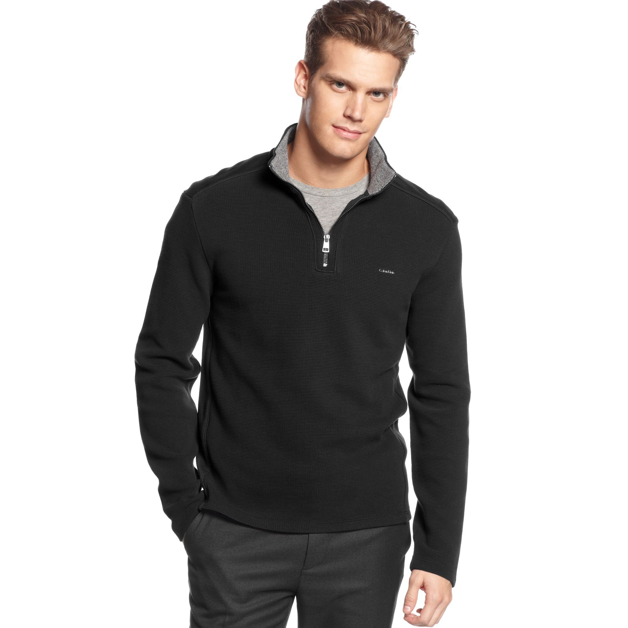 calvin klein quarter zip pullover