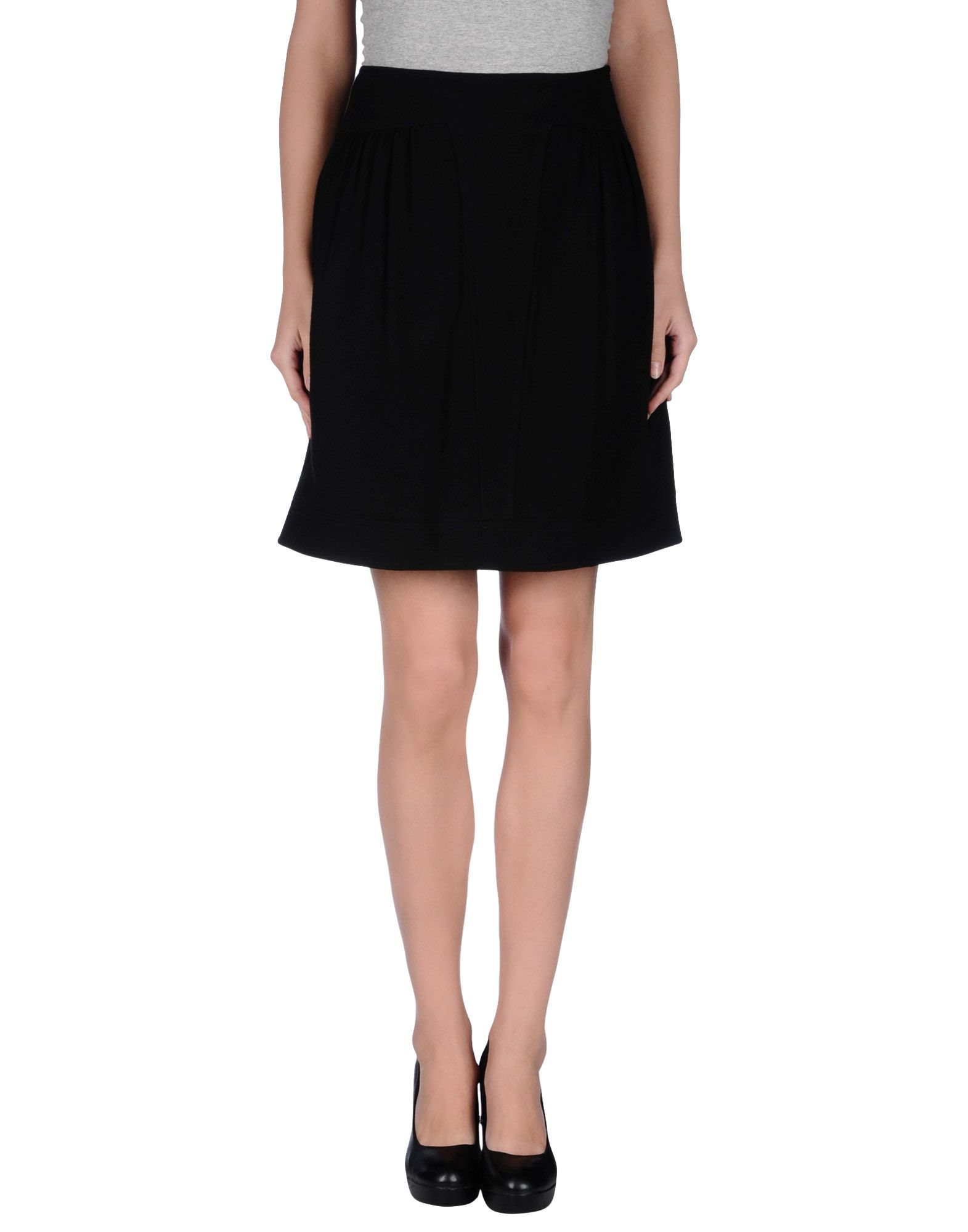 Lyst - Karl lagerfeld Knee Length Skirt in Black