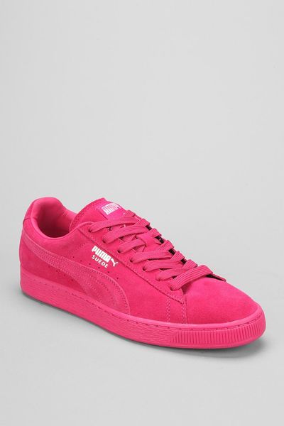 Puma Classic Mono Suede Sneaker in Pink for Men (ROSE) | Lyst