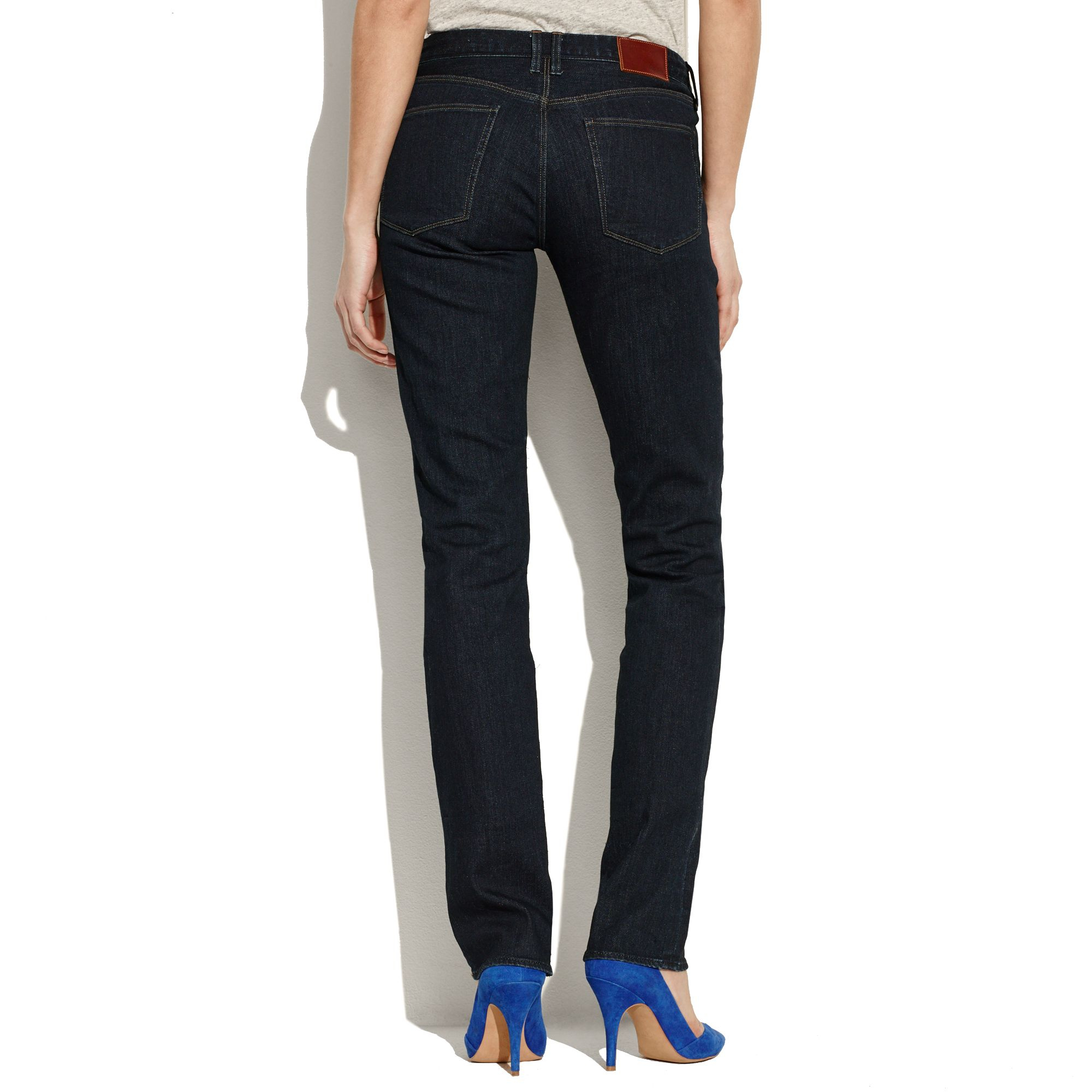 Madewell Rail Straight Jeans In Rinse 