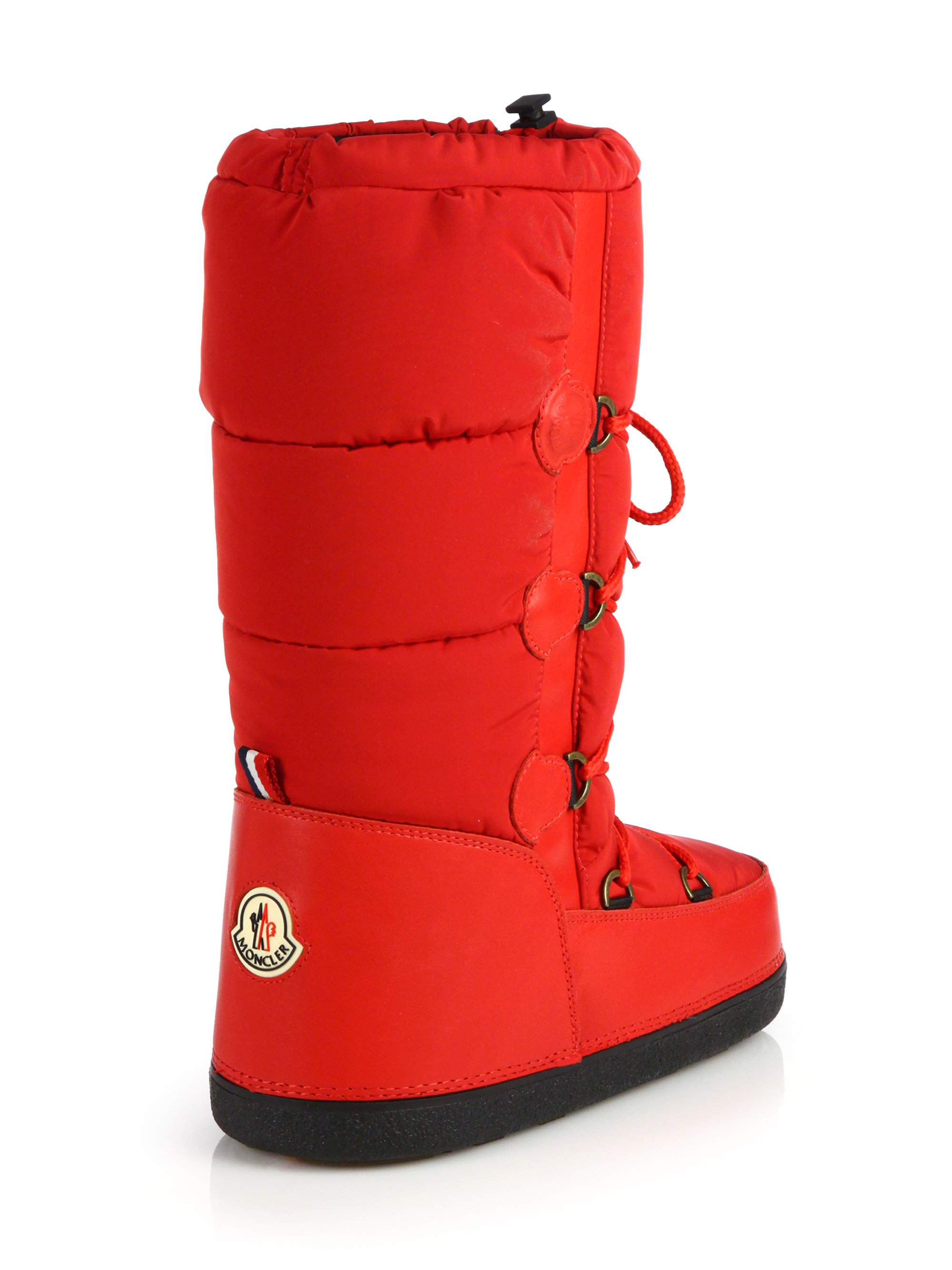 Moncler Quilted Lace-Up Moon Boots in 