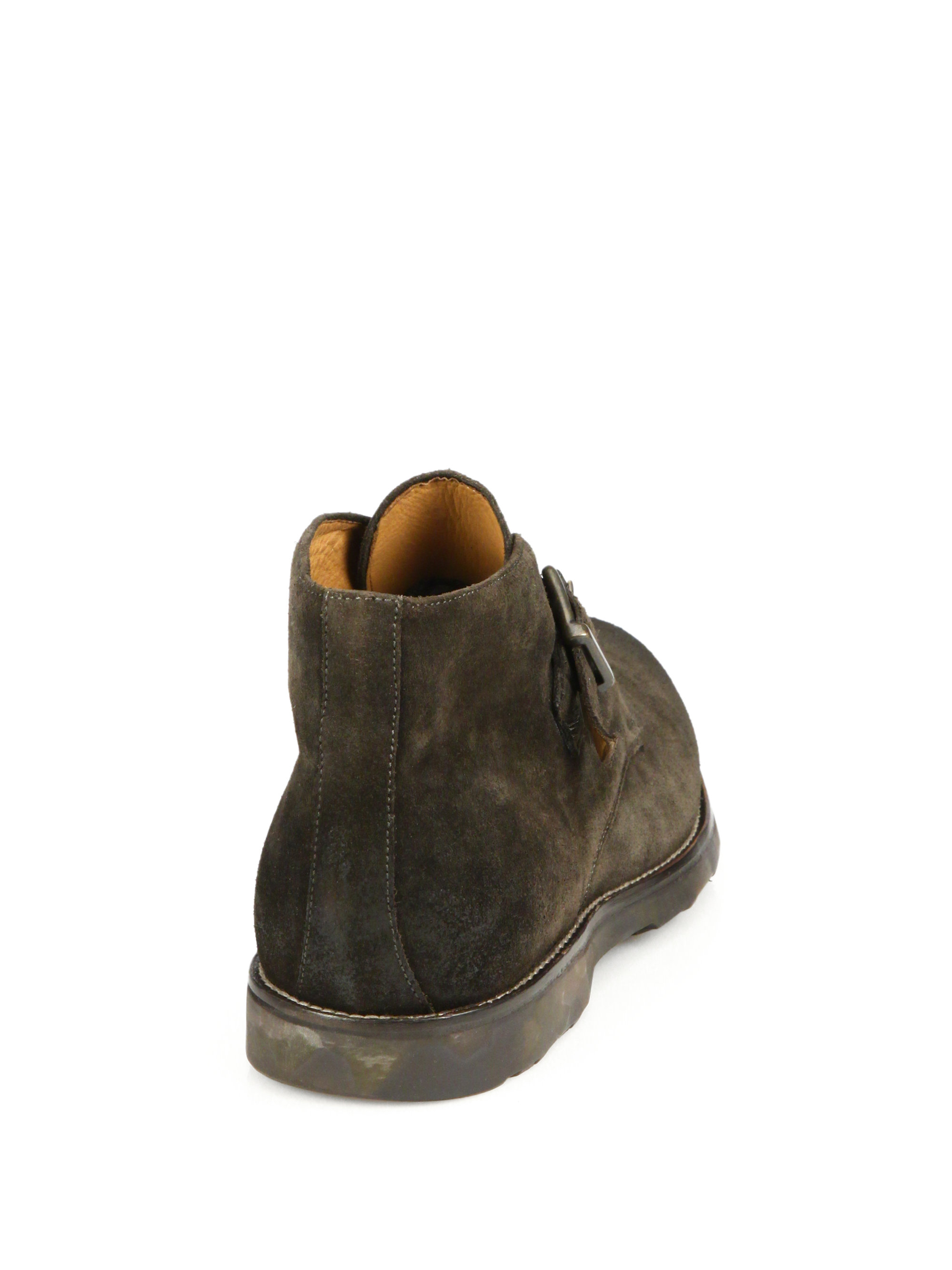 monk strap chukka boots
