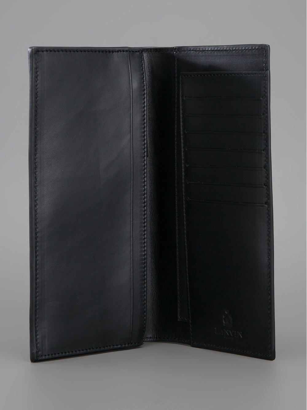 Lanvin Long Bill Fold Wallet in Black for Men - Lyst