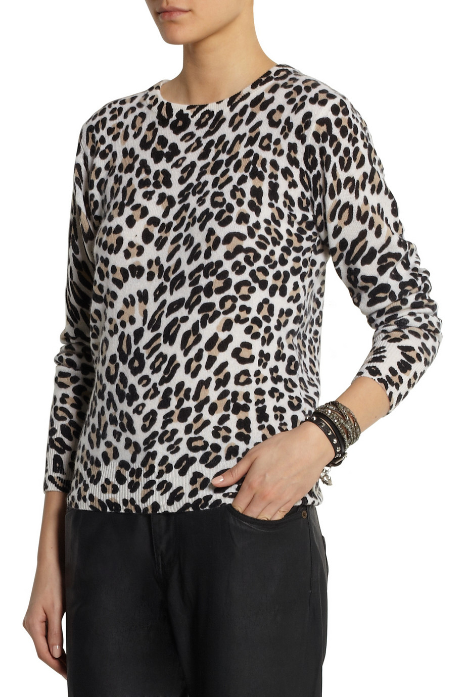 Leopard cashmere sweater Clearance