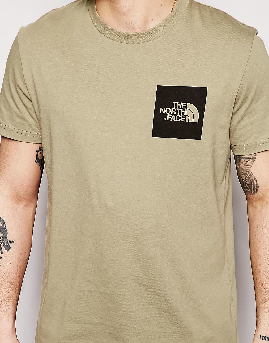 north face box logo t shirt