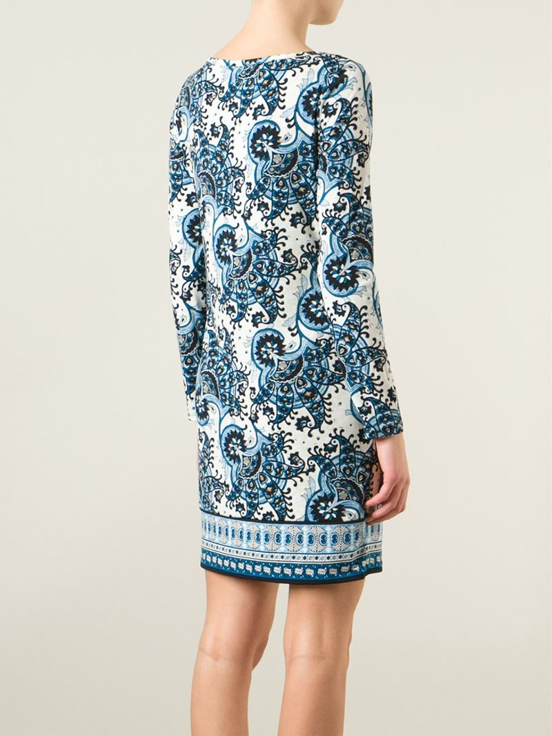 michael kors paisley print dress