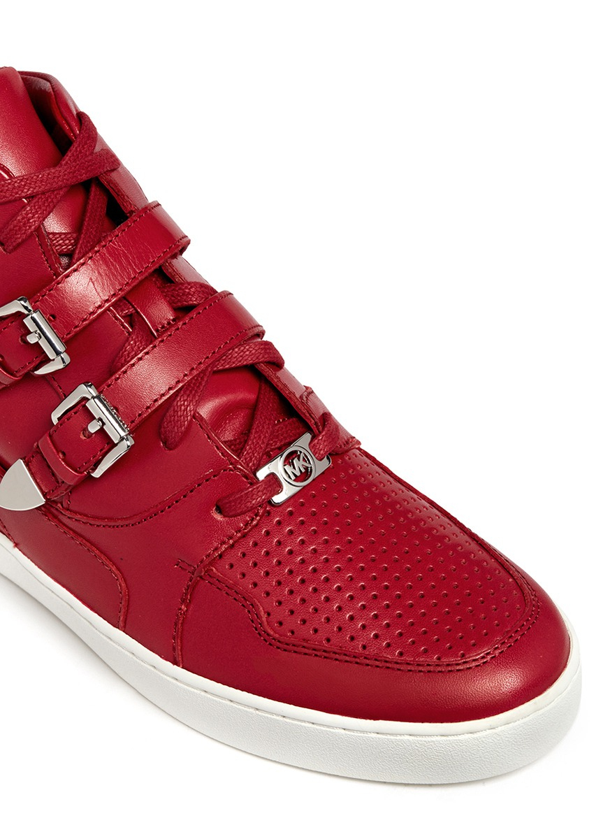 michael kors trainers mens red