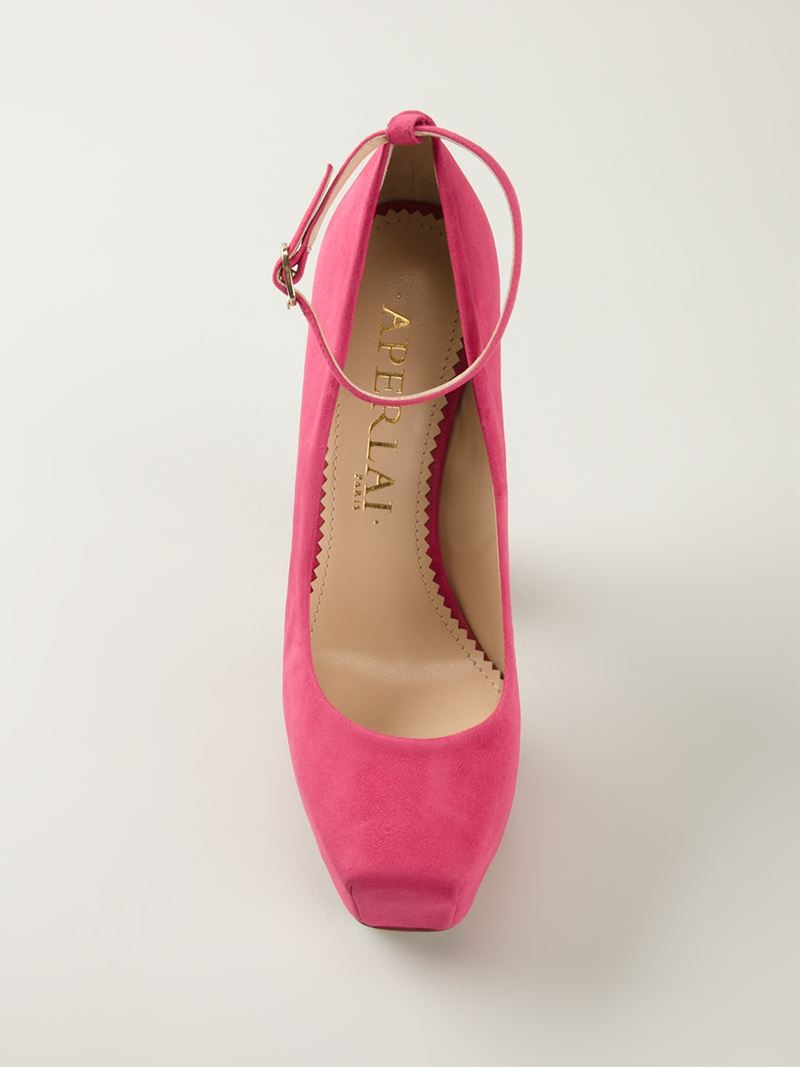 Aperlai �geisha Doll� Pumps in Pink Lyst