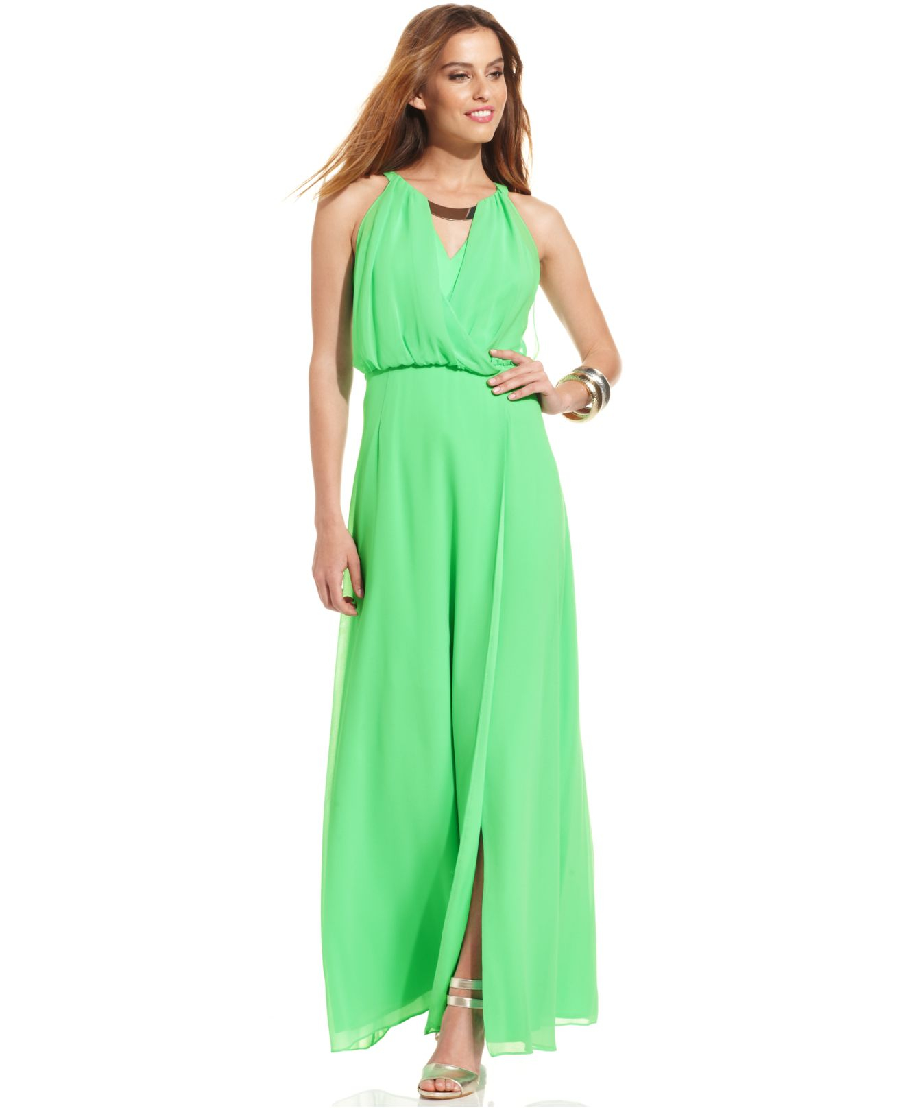 vince camuto blouson gown