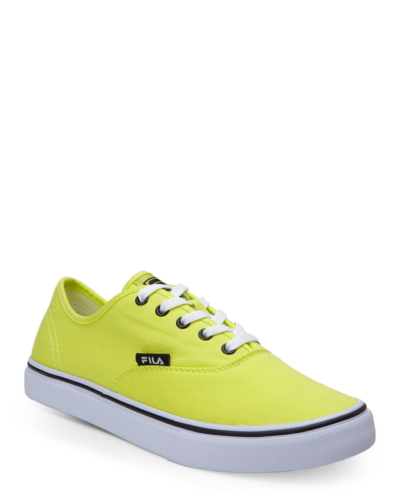 Fila Neon Green Classic Canvas Sneakers for Men - Lyst