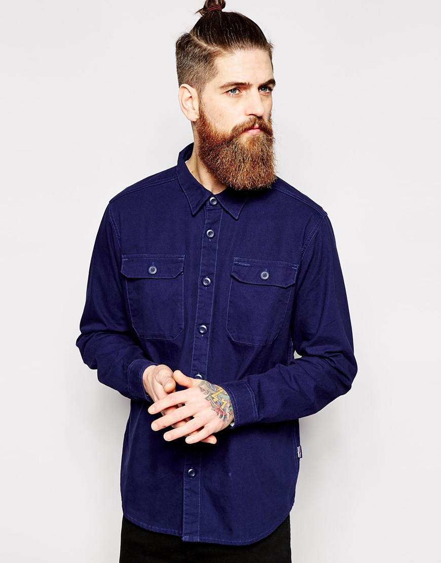 Patagonia Shirt In Cotton Canvas in 
