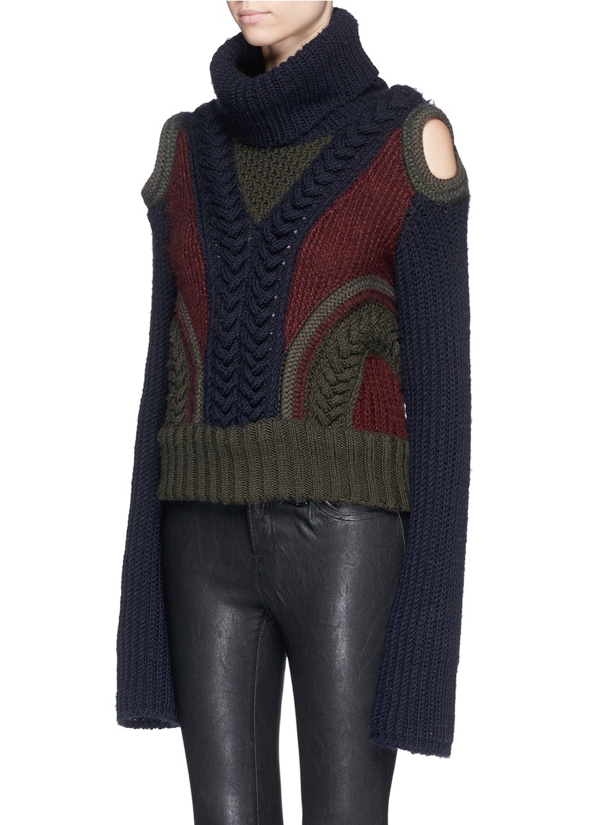 alexander mcqueen cable knit sweater