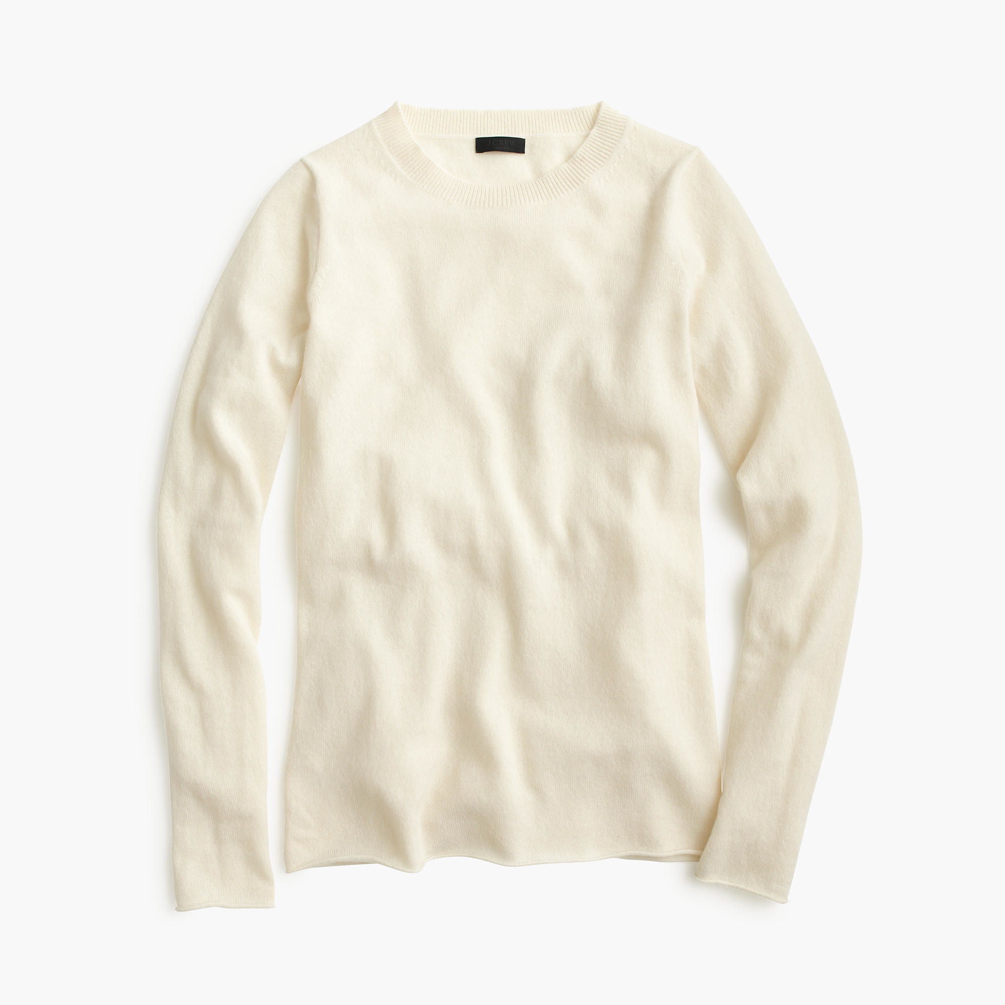 J.crew Collection Cashmere Long-sleeve T-shirt in White (snow) | Lyst