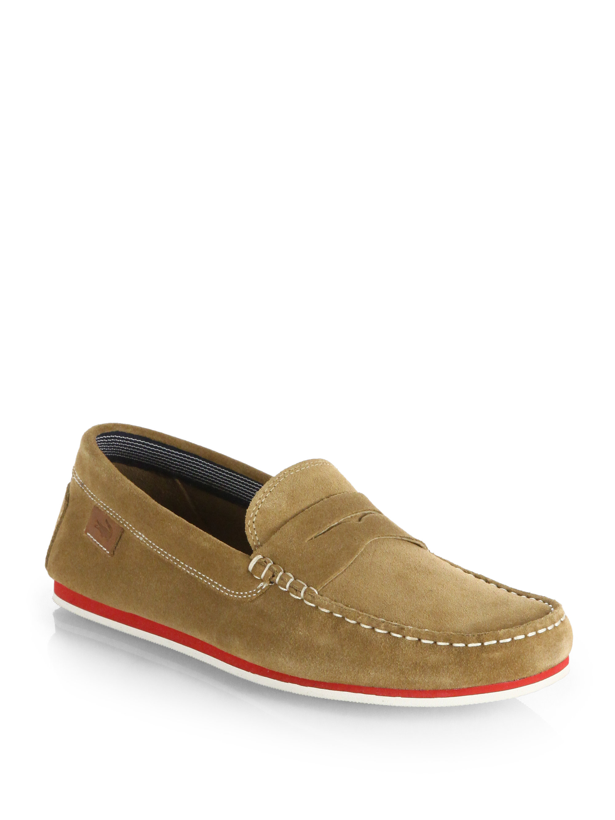 Lacoste Chanler Suede Loafers in Blue for Men | Lyst