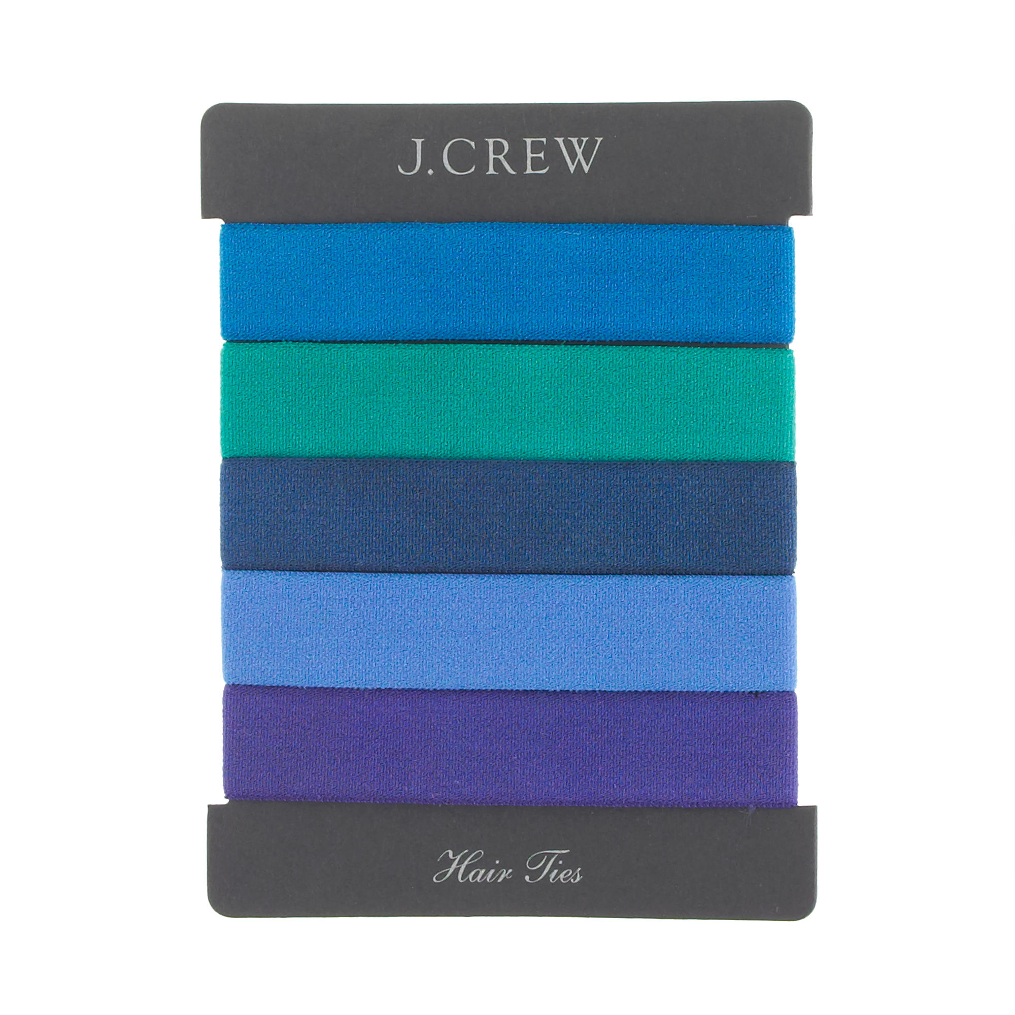 jcrew blue sea multi elastic hair tie pack blue product 0 984637844 normal