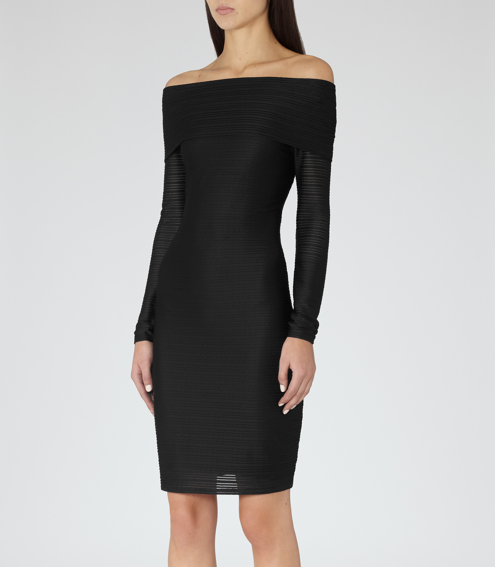 reiss off shoulder dress