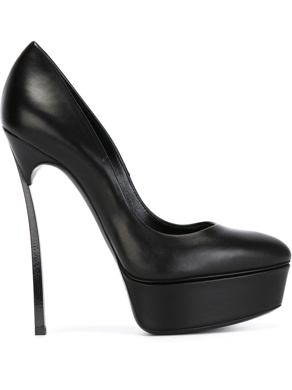 Casadei 'Blade' Platform Pumps in Black - Lyst